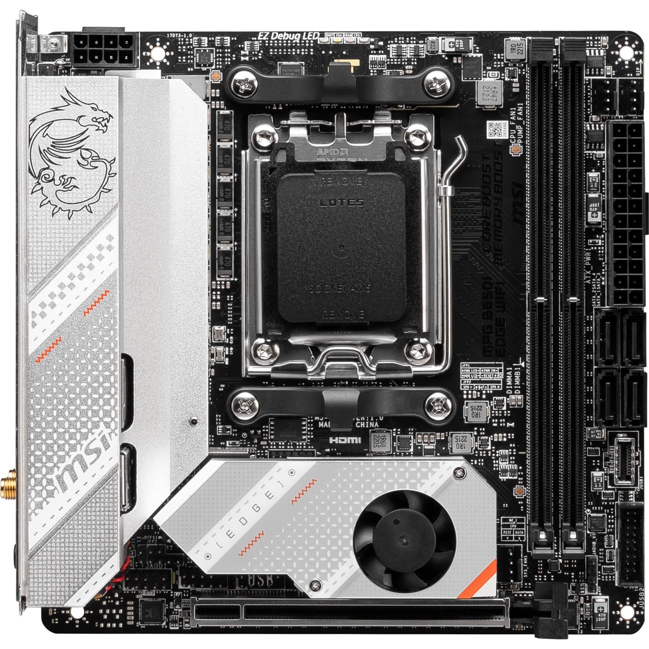 Foto 3 pulgar | Placa Madre Msi Mpg B650i Edge Wifi Gaming Amd Ryzen 8000/7000 - Venta Internacional