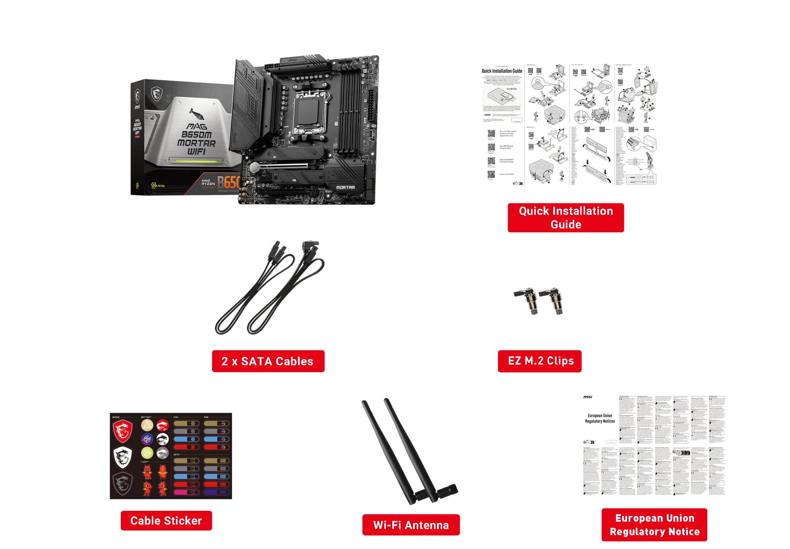 Foto 8 pulgar | Placa Madre Msi Mag B650m Mortar Wifi Gaming Matx Con Amd Ryzen 8000/7000 - Venta Internacional