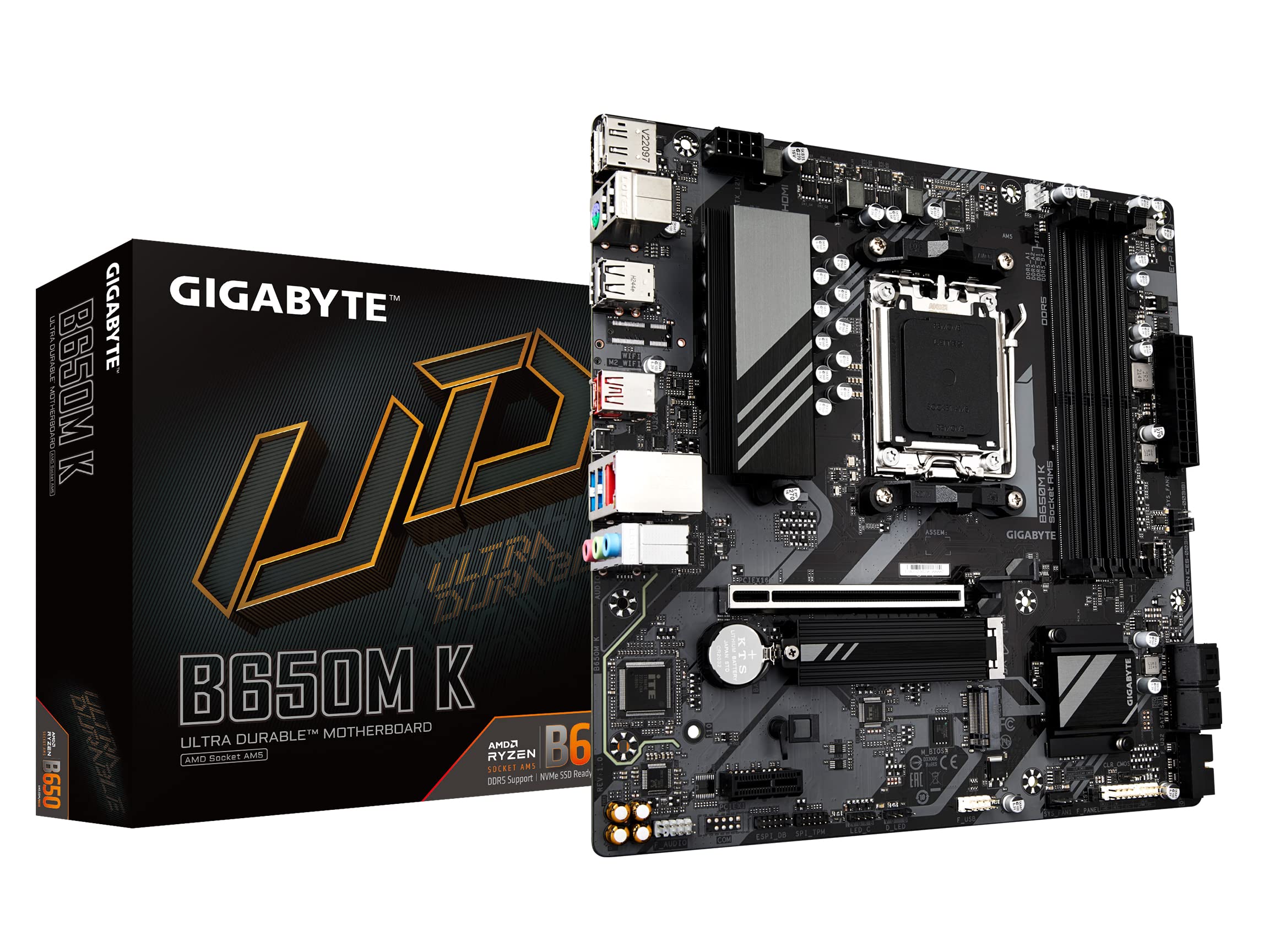 Foto 2 pulgar | Placa Madre Gigabyte B650m K am5- Lga 1718-Amd- B650- Ddr5 - Venta Internacional