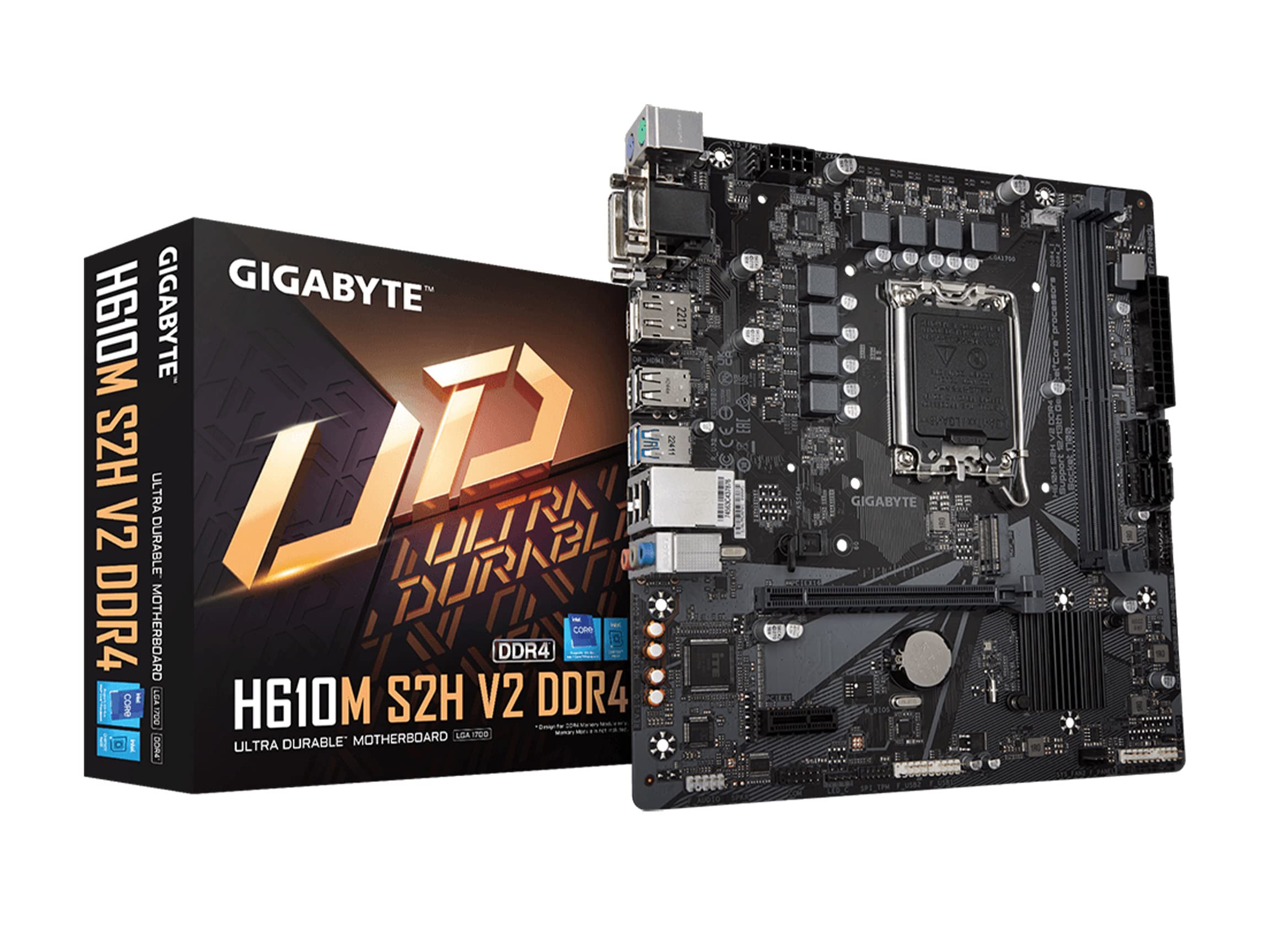 Placa Madre Gigabyte H610m S2h V2 Ddr4 h610  Intel  lga 1700 - Venta Internacional