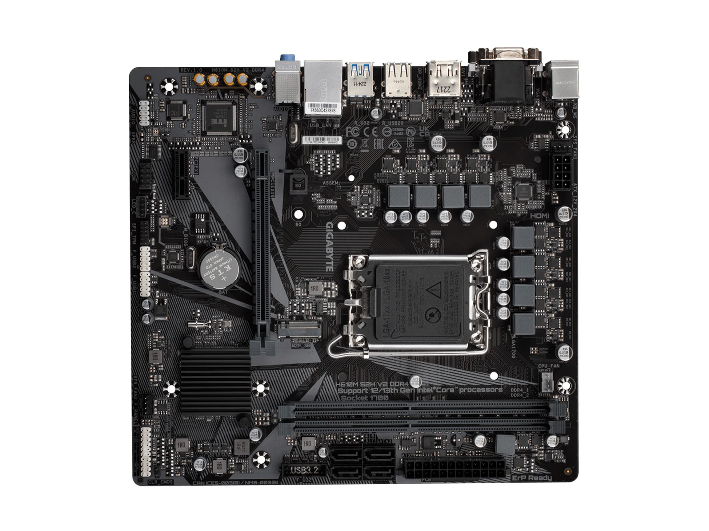 Foto 6 pulgar | Placa Madre Gigabyte H610m S2h V2 Ddr4 h610  Intel  lga 1700 - Venta Internacional