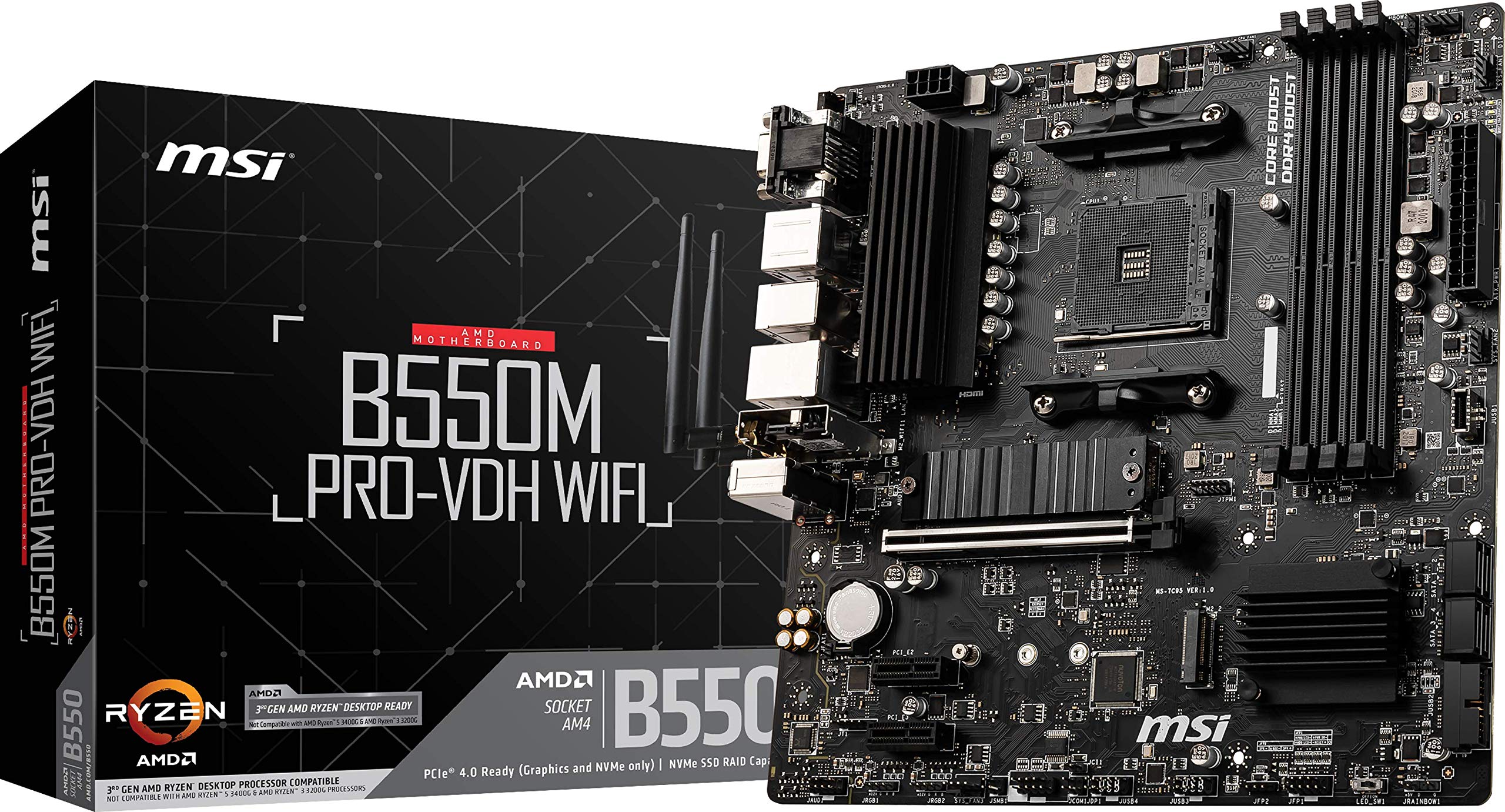 Placa Madre Msi B550m Pro-vdh Wifi Serie Pro Amd Ryzen 5000 - Venta Internacional