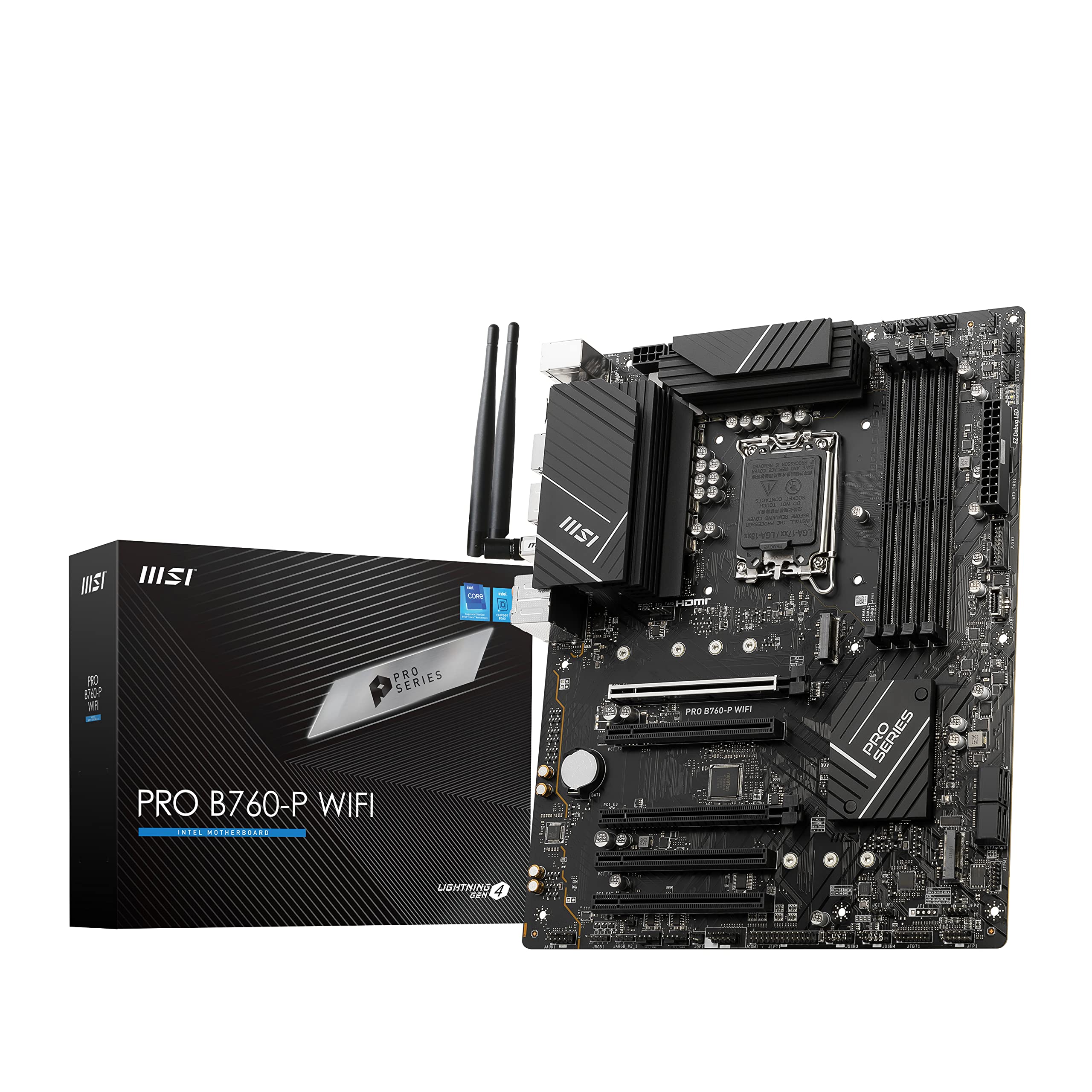 Foto 2 pulgar | Placa Madre MSI Pro B760-P Wifi Proseries LGA 1700 DDR5 ATX - Venta Internacional