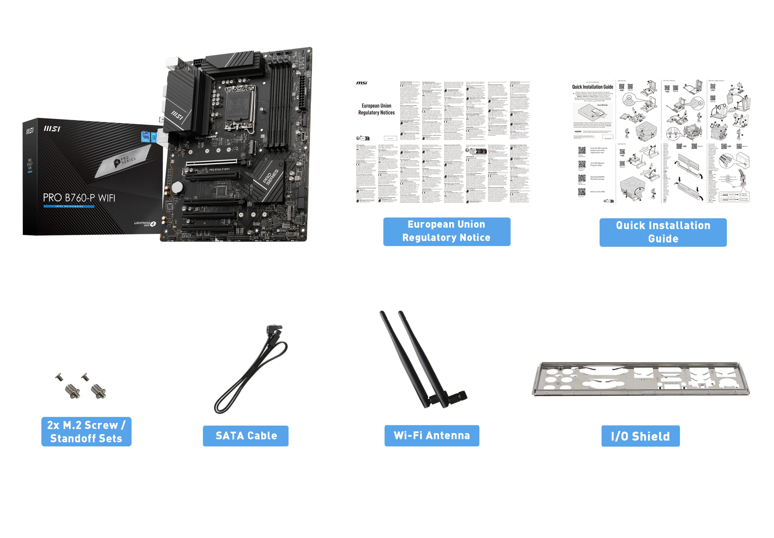 Foto 8 pulgar | Placa Madre MSI Pro B760-P Wifi Proseries LGA 1700 DDR5 ATX - Venta Internacional