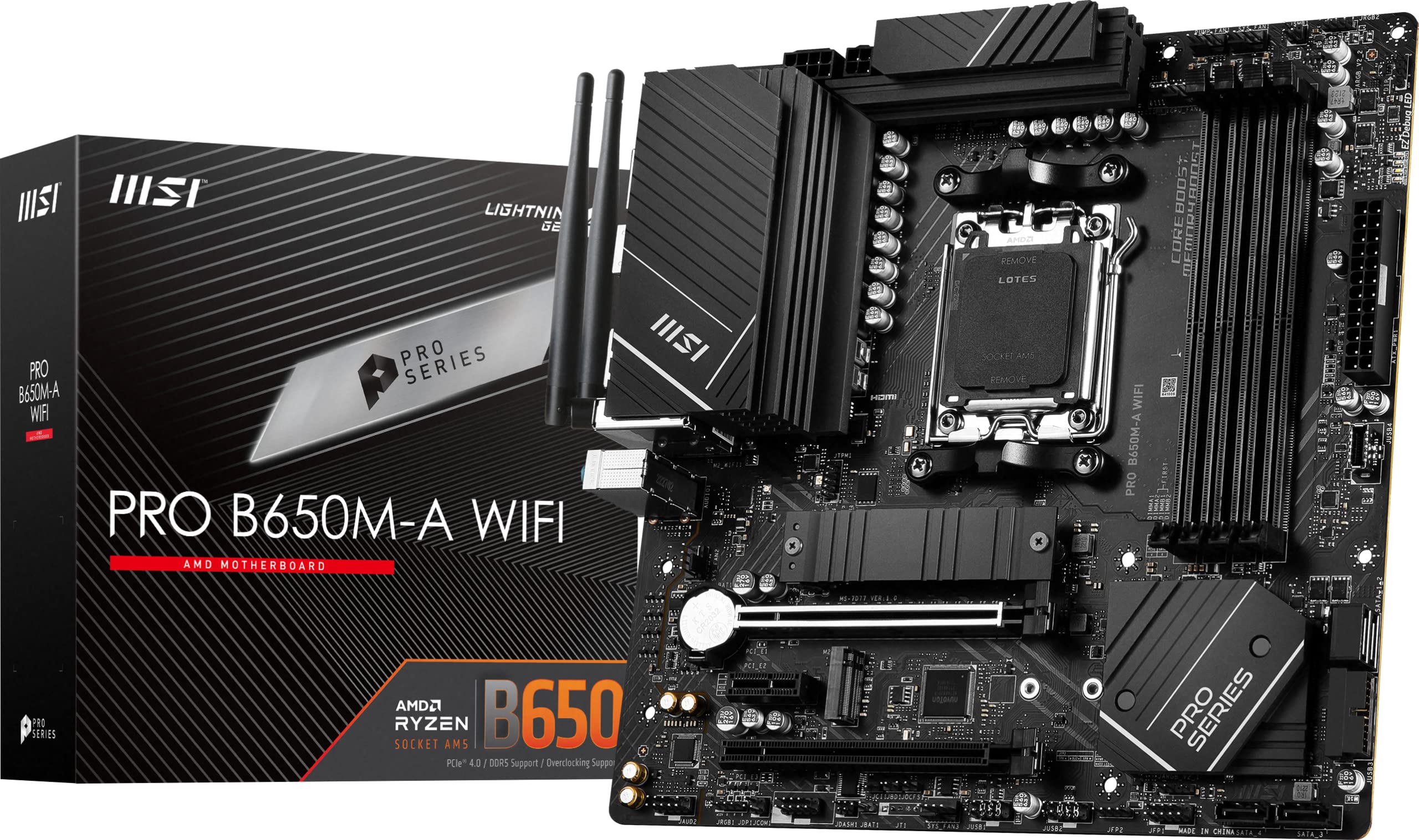 Foto 2 pulgar | Placa Madre Msi Pro B650m-a Wifi Proseries Matx Con Amd Ryzen - Venta Internacional