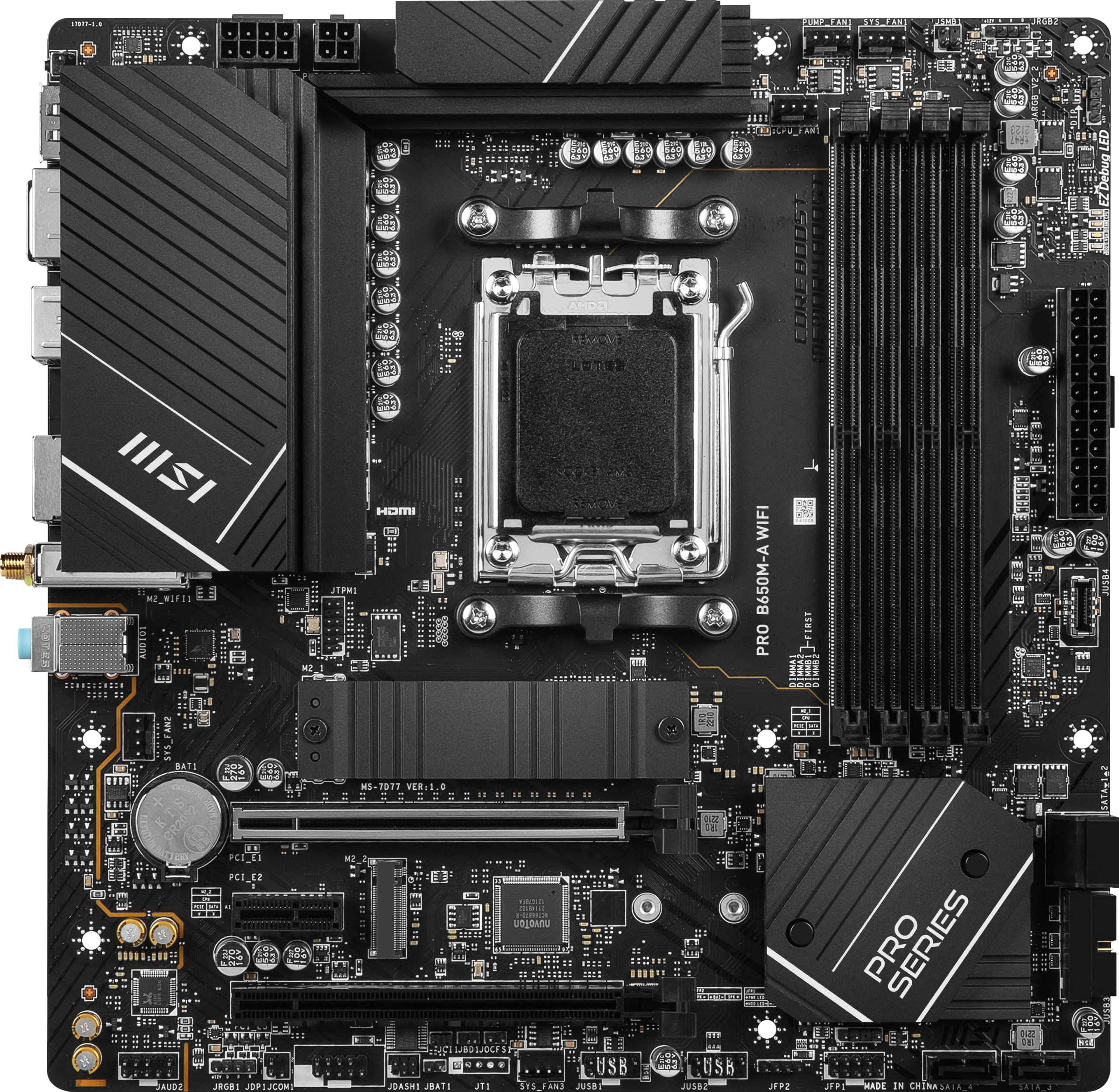 Foto 3 pulgar | Placa Madre Msi Pro B650m-a Wifi Proseries Matx Con Amd Ryzen - Venta Internacional