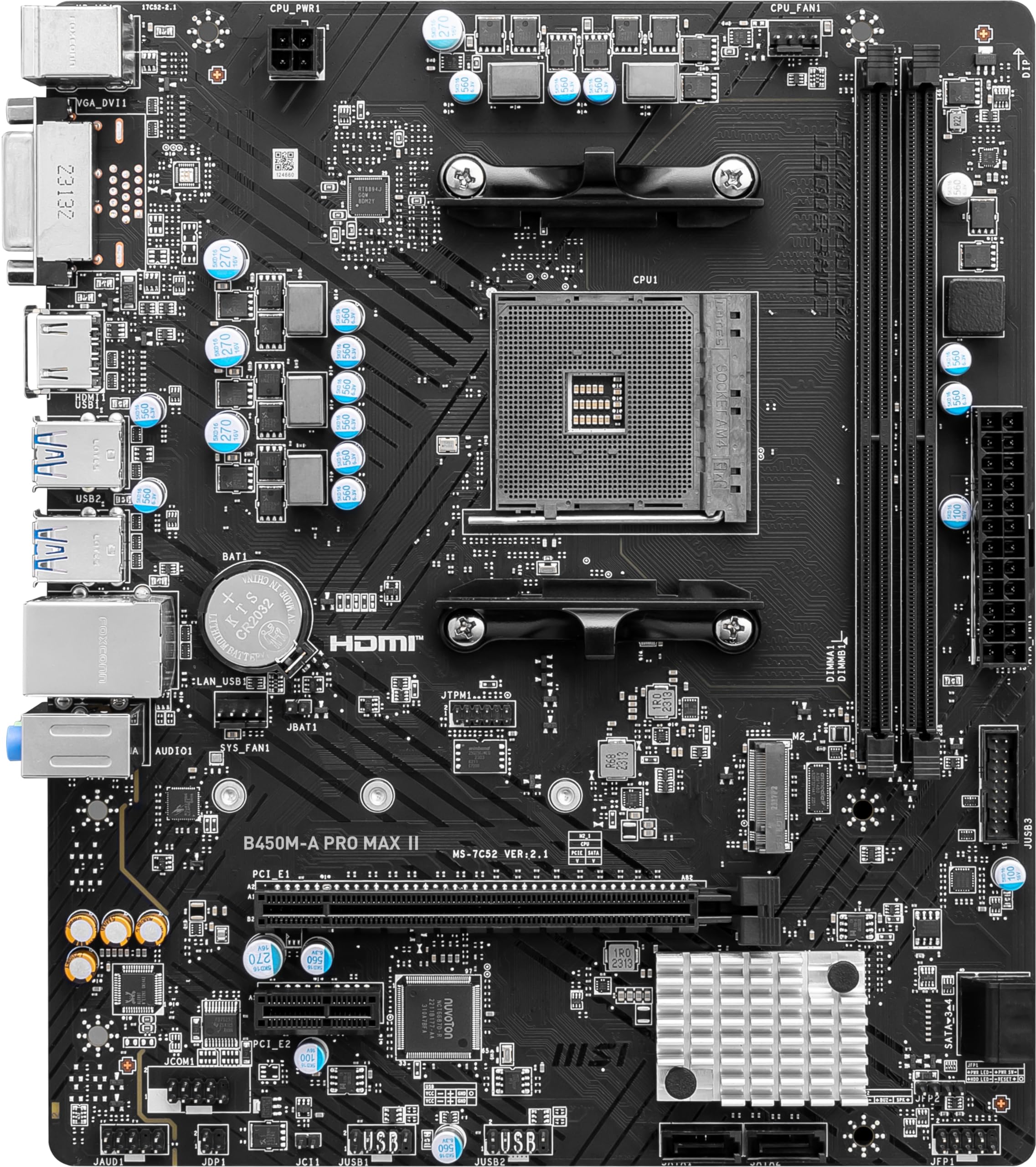 Foto 3 pulgar | Placa Madre Msi B450m-a Pro Max II Proseries Matx - Venta Internacional