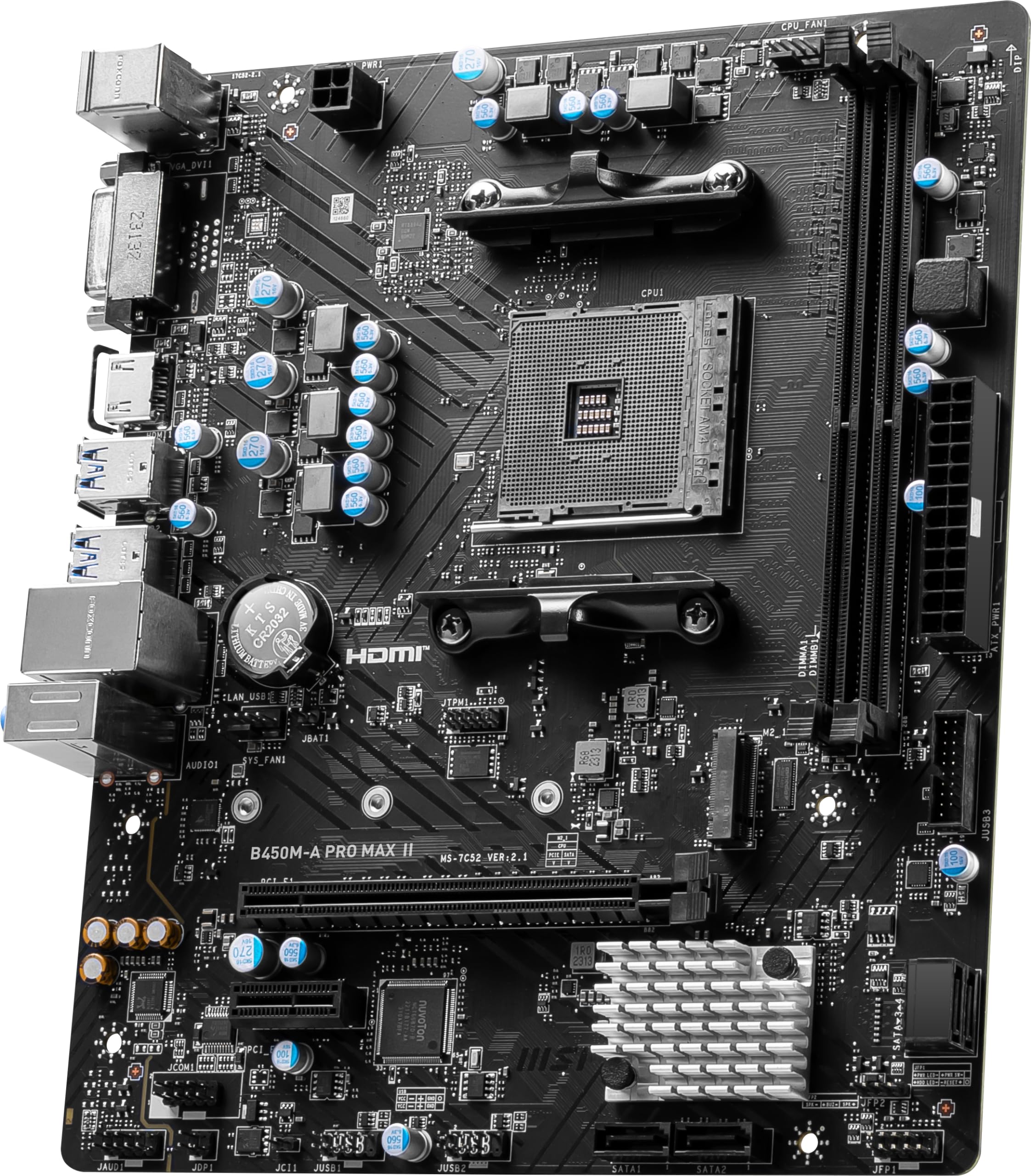 Foto 4 pulgar | Placa Madre Msi B450m-a Pro Max II Proseries Matx - Venta Internacional