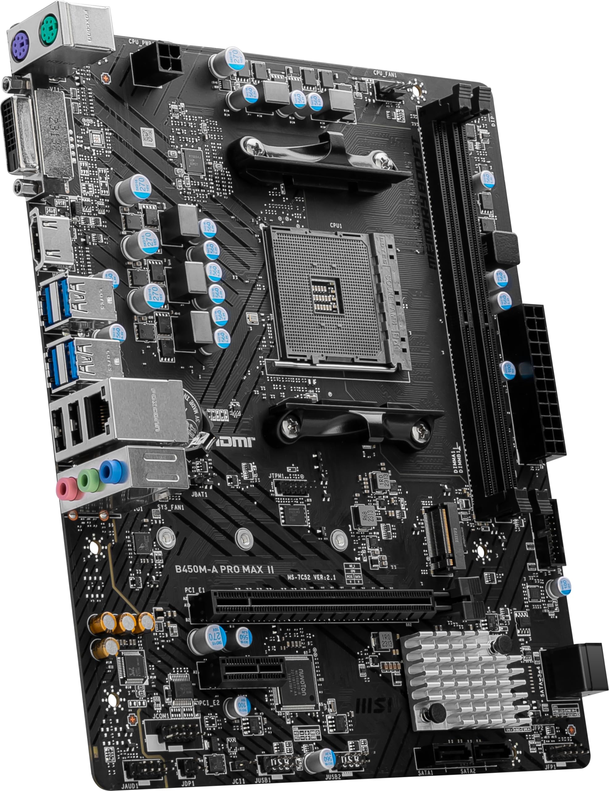 Foto 5 pulgar | Placa Madre Msi B450m-a Pro Max II Proseries Matx - Venta Internacional