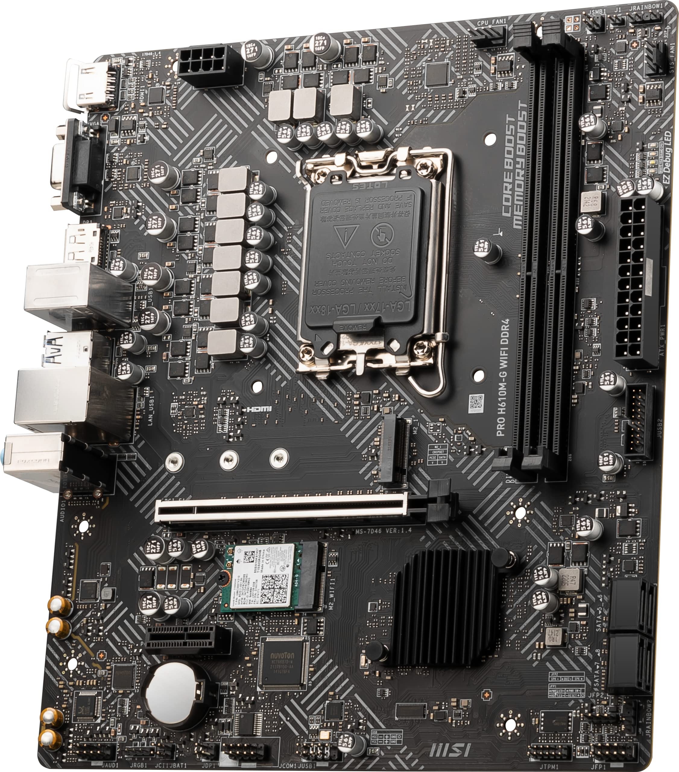 Foto 4 pulgar | Placa Madre Msi Pro H610m-g Wifi Ddr4 Proseries Matx - Venta Internacional
