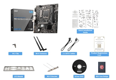 Foto 7 | Placa Madre Msi Pro H610m-g Wifi Ddr4 Proseries Matx - Venta Internacional