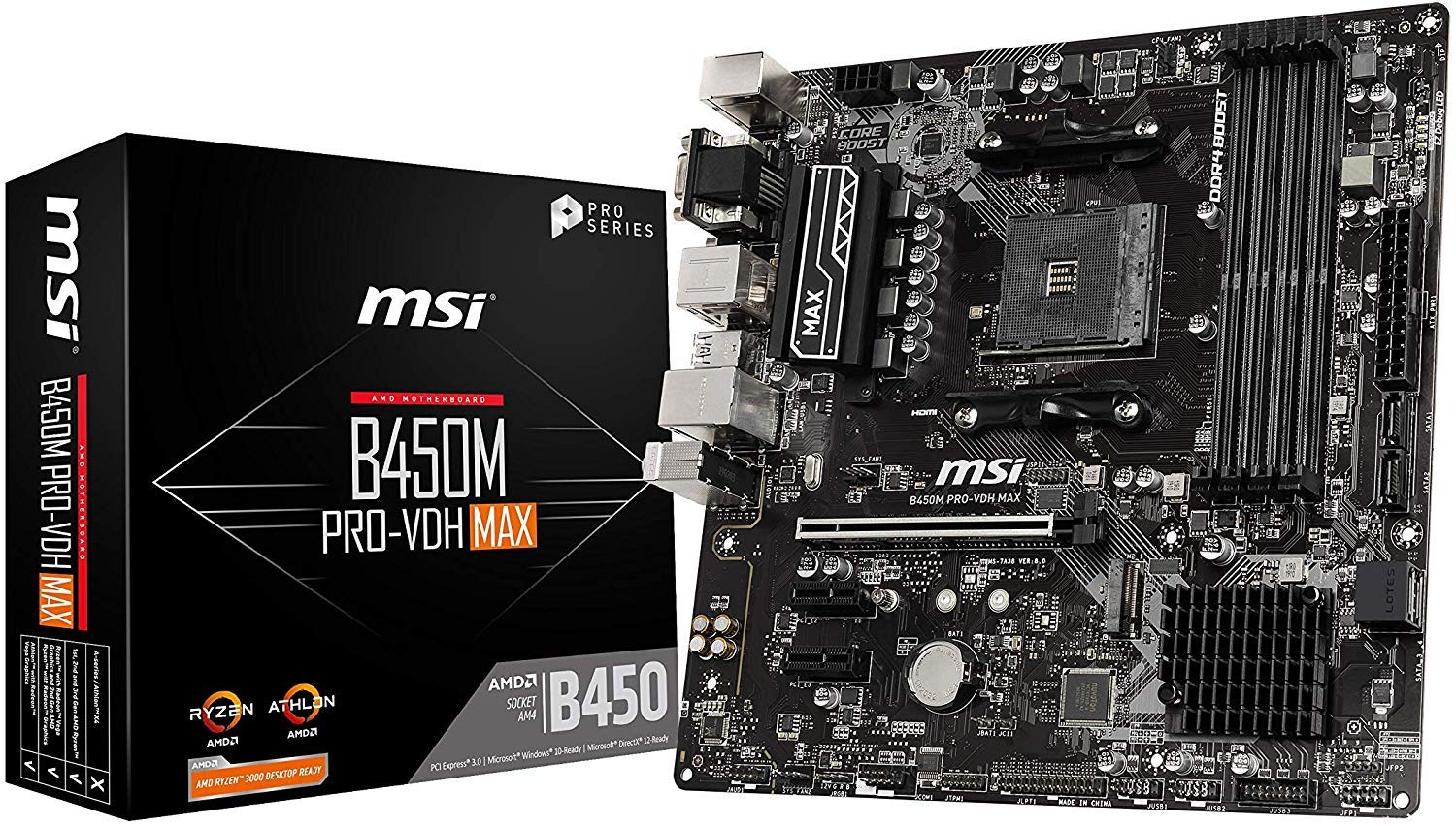 Foto 2 pulgar | Placa Madre MSI Proseries B450M Pro-VDH Max Micro-ATX - Venta Internacional