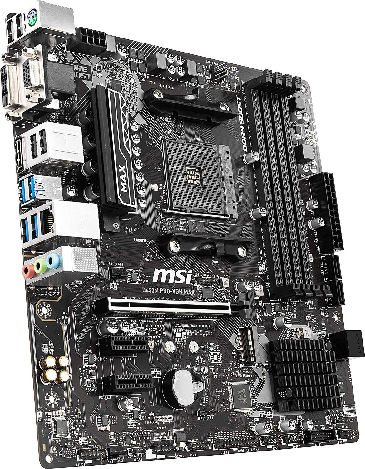 Foto 3 pulgar | Placa Madre MSI Proseries B450M Pro-VDH Max Micro-ATX - Venta Internacional