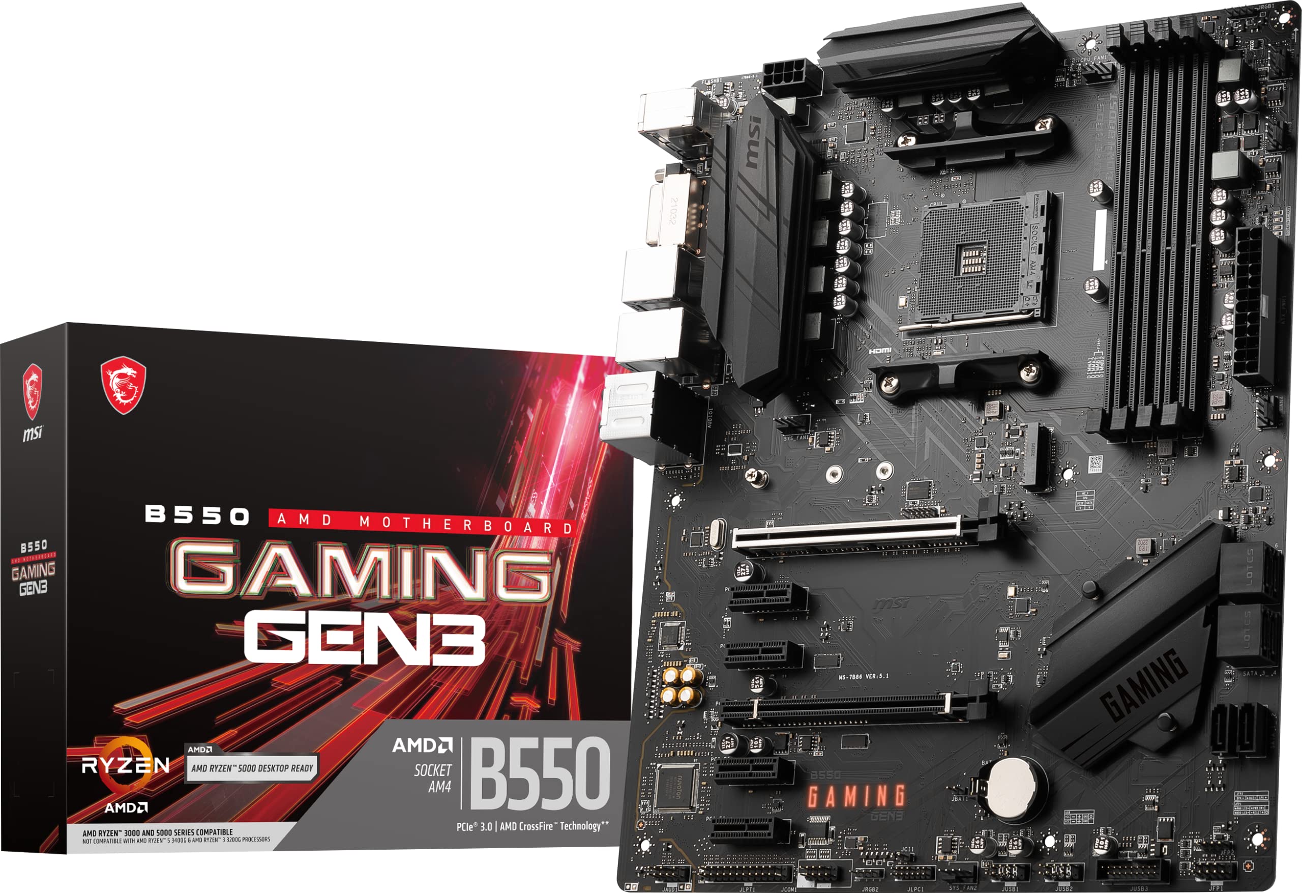 Foto 2 pulgar | Placa Madre MSI B550 Gaming Gen3 para Amd Ryzen Serie 5000 - Venta Internacional