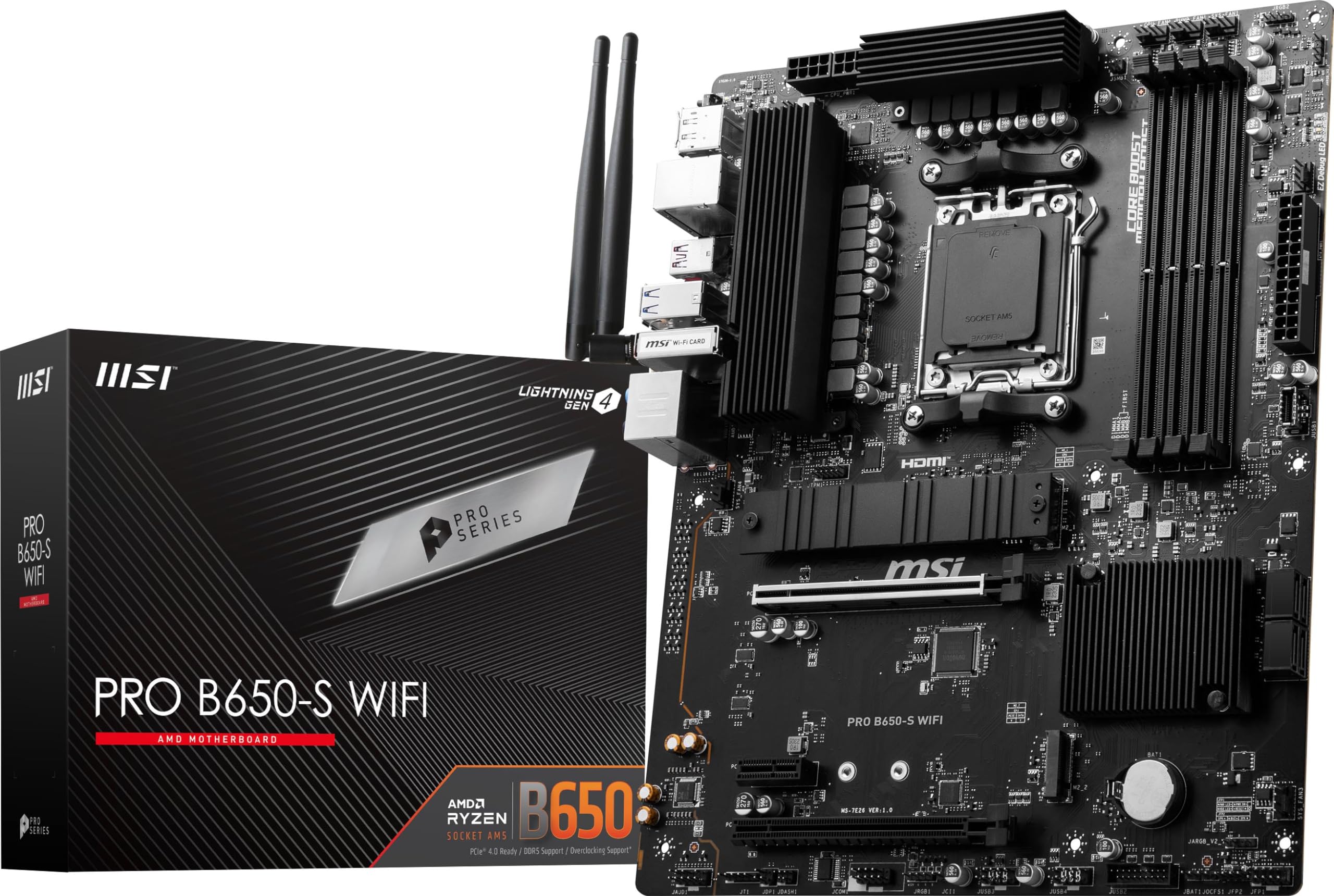 Foto 6 pulgar | Placa Madre Msi Pro B650-s Wifi Proseries Am5 Ddr5 Atx - Venta Internacional