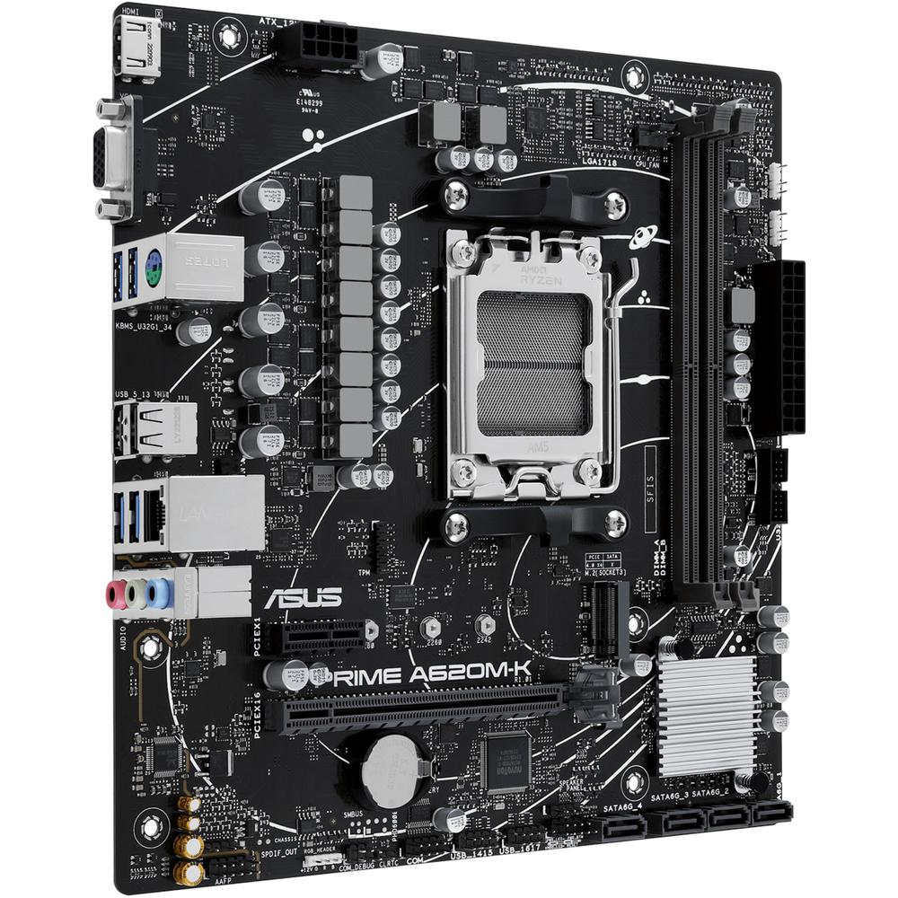 Foto 3 pulgar | Tarjeta Madre Asus Prime A620m-k Am5 2x Ddr5 1x M.2 Pcie 4.0 Micro Atx