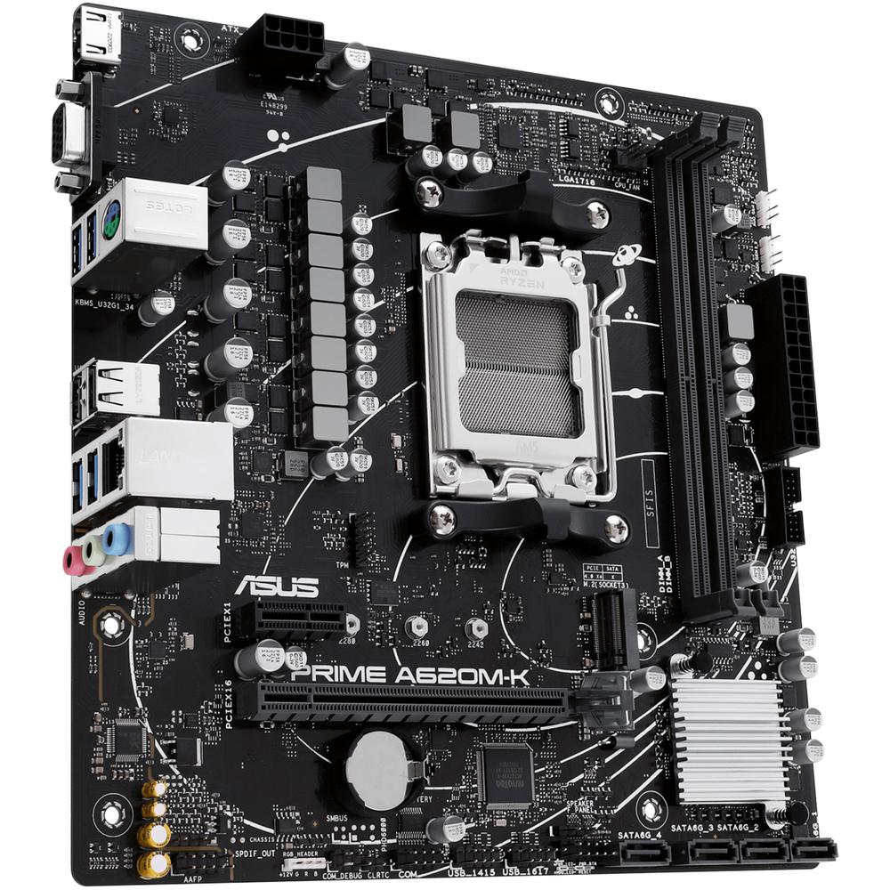 Foto 5 pulgar | Tarjeta Madre Asus Prime A620m-k Am5 2x Ddr5 1x M.2 Pcie 4.0 Micro Atx