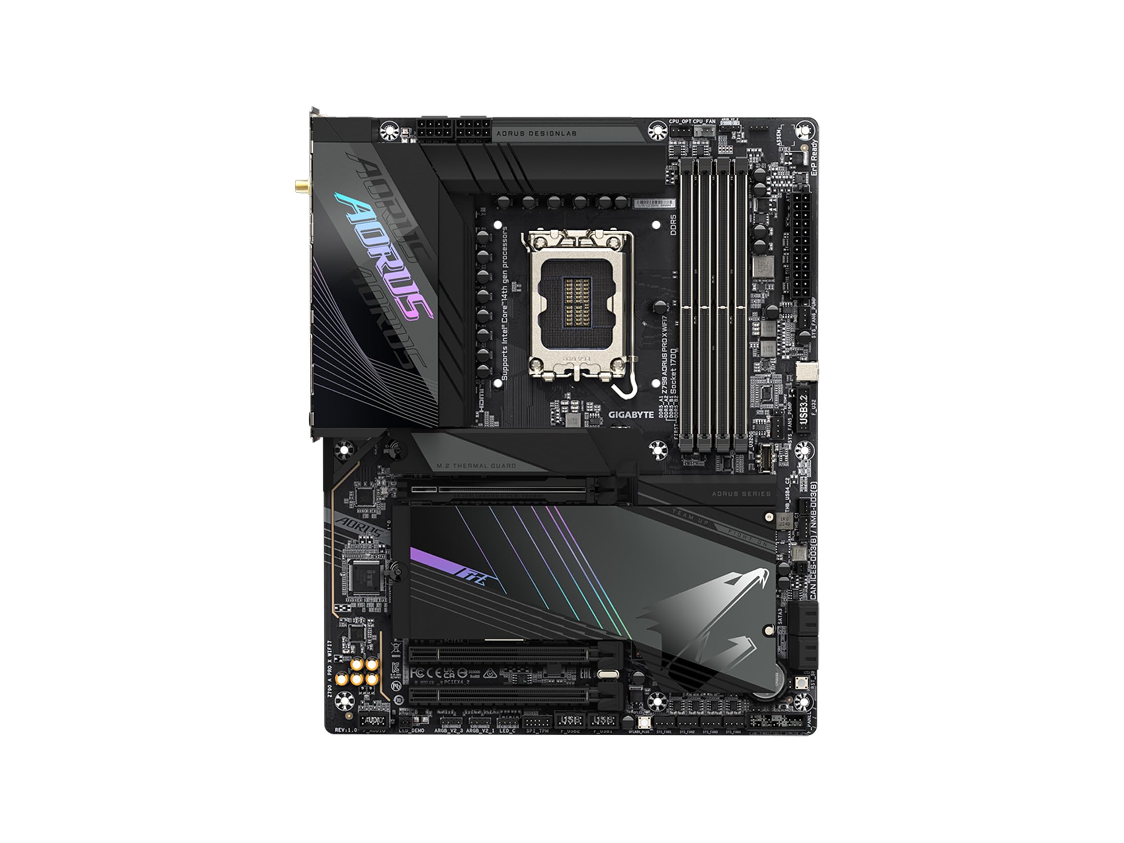 Foto 3 pulgar | Placa Base Gigabyte Z790 Aorus Pro X Wifi7 Lga 1700 Ddr5 - Venta Internacional.