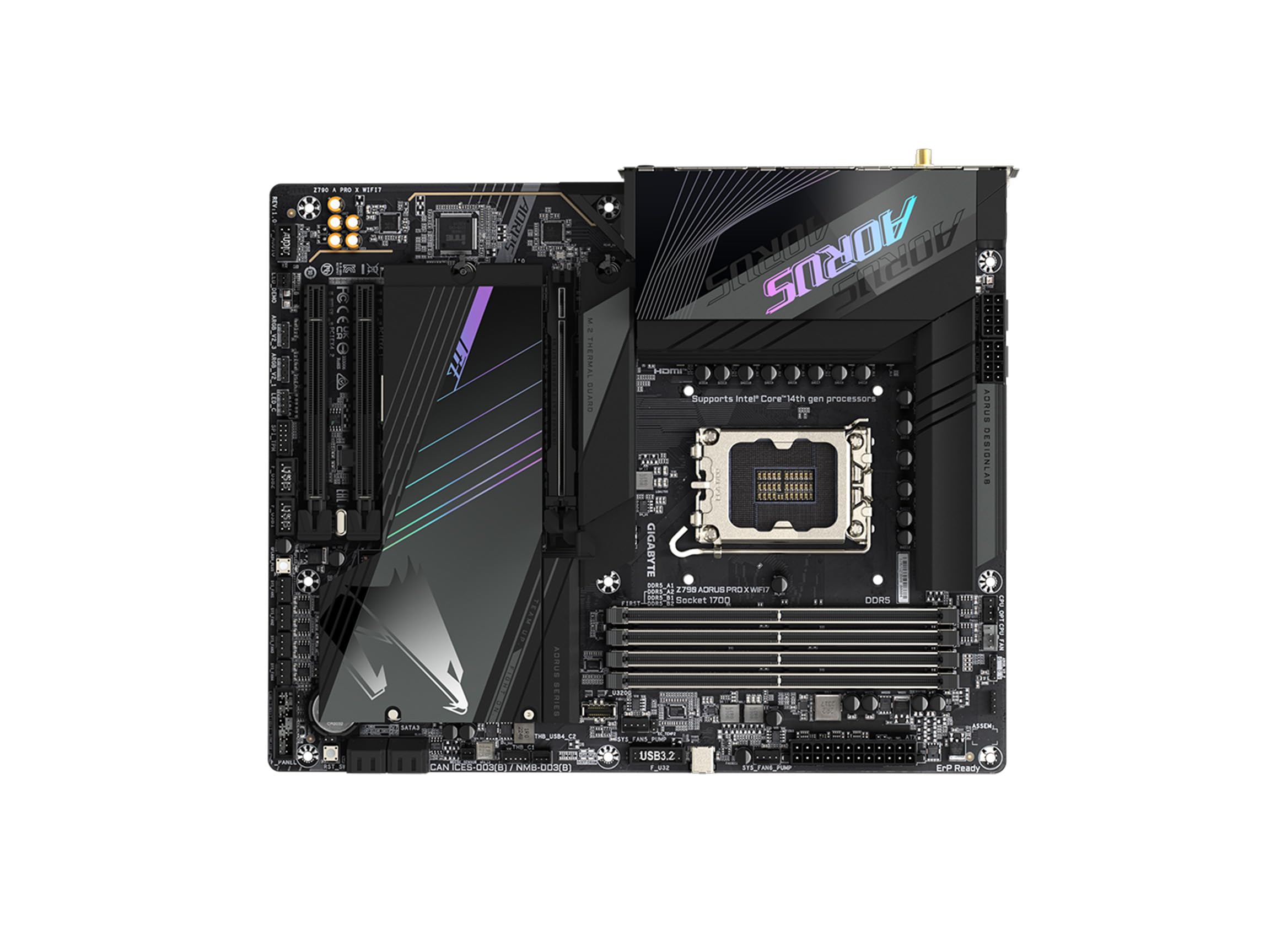 Foto 6 pulgar | Placa Base Gigabyte Z790 Aorus Pro X Wifi7 Lga 1700 Ddr5 - Venta Internacional.