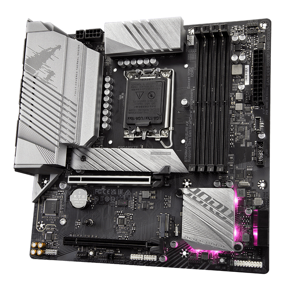 Foto 2 pulgar | Tarjeta Madre Gigabyte Micro Atx B760m Aorus Elite Ax, S-1700, Intel B760, Hdmi, 192gb Ddr5 Para Intel