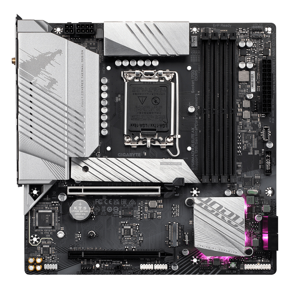 Foto 3 pulgar | Tarjeta Madre Gigabyte Micro Atx B760m Aorus Elite Ax, S-1700, Intel B760, Hdmi, 192gb Ddr5 Para Intel