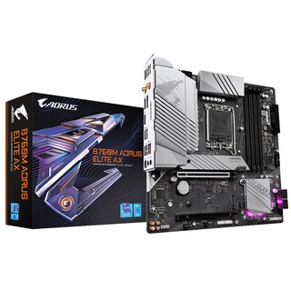Foto 5 | Tarjeta Madre Gigabyte Micro Atx B760m Aorus Elite Ax, S-1700, Intel B760, Hdmi, 192gb Ddr5 Para Intel