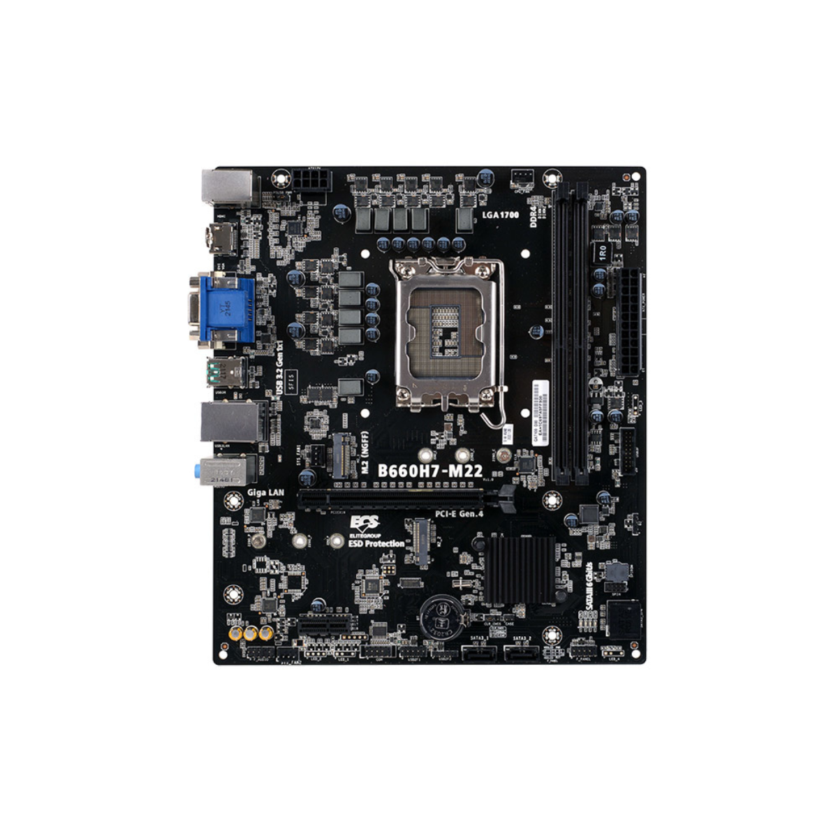 Tarjeta Madre Ecs Micro Atx B660h7-m22, S-1700, Intel B660, Hdmi, 64gb Ddr4 Para Intel