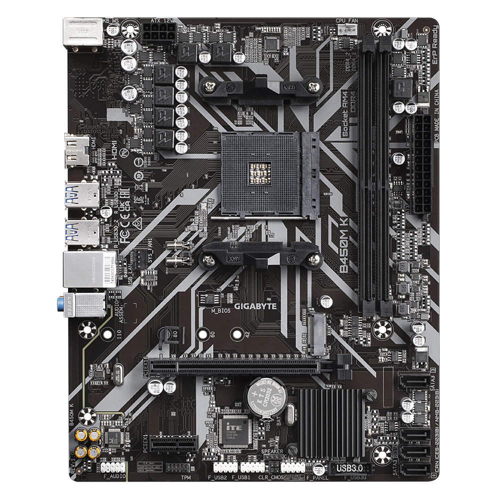 Foto 3 pulgar | Tarjeta Madre Gigabyte Micro-atx B450m K, S-am4, Amd B450, Hdmi, 64gb Ddr4 Para Amd