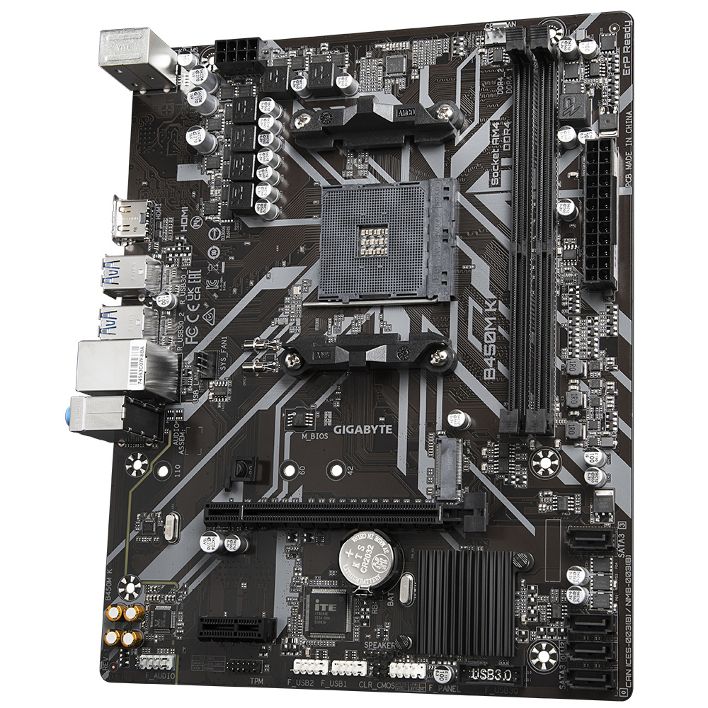 Foto 4 pulgar | Tarjeta Madre Gigabyte Micro-atx B450m K, S-am4, Amd B450, Hdmi, 64gb Ddr4 Para Amd