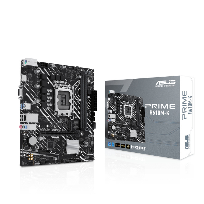 Tarjeta Madre Asus Micro-atx Prime H610m-k, S-1700, Intel H610, Hdmi, 96gb Ddr5 Para Intel