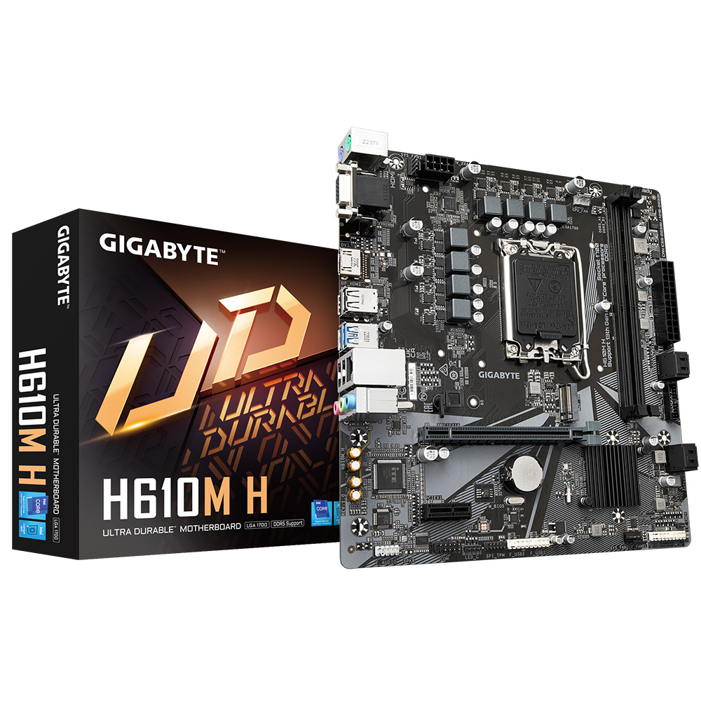 Foto 2 pulgar | Tarjeta Madre Gigabyte Micro-atx H610m H, S-1700, Intel H610, Hdmi, 64gb Ddr5 Para Intel