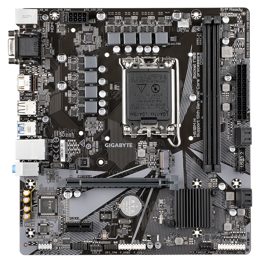 Foto 3 pulgar | Tarjeta Madre Gigabyte Micro-atx H610m H, S-1700, Intel H610, Hdmi, 64gb Ddr5 Para Intel