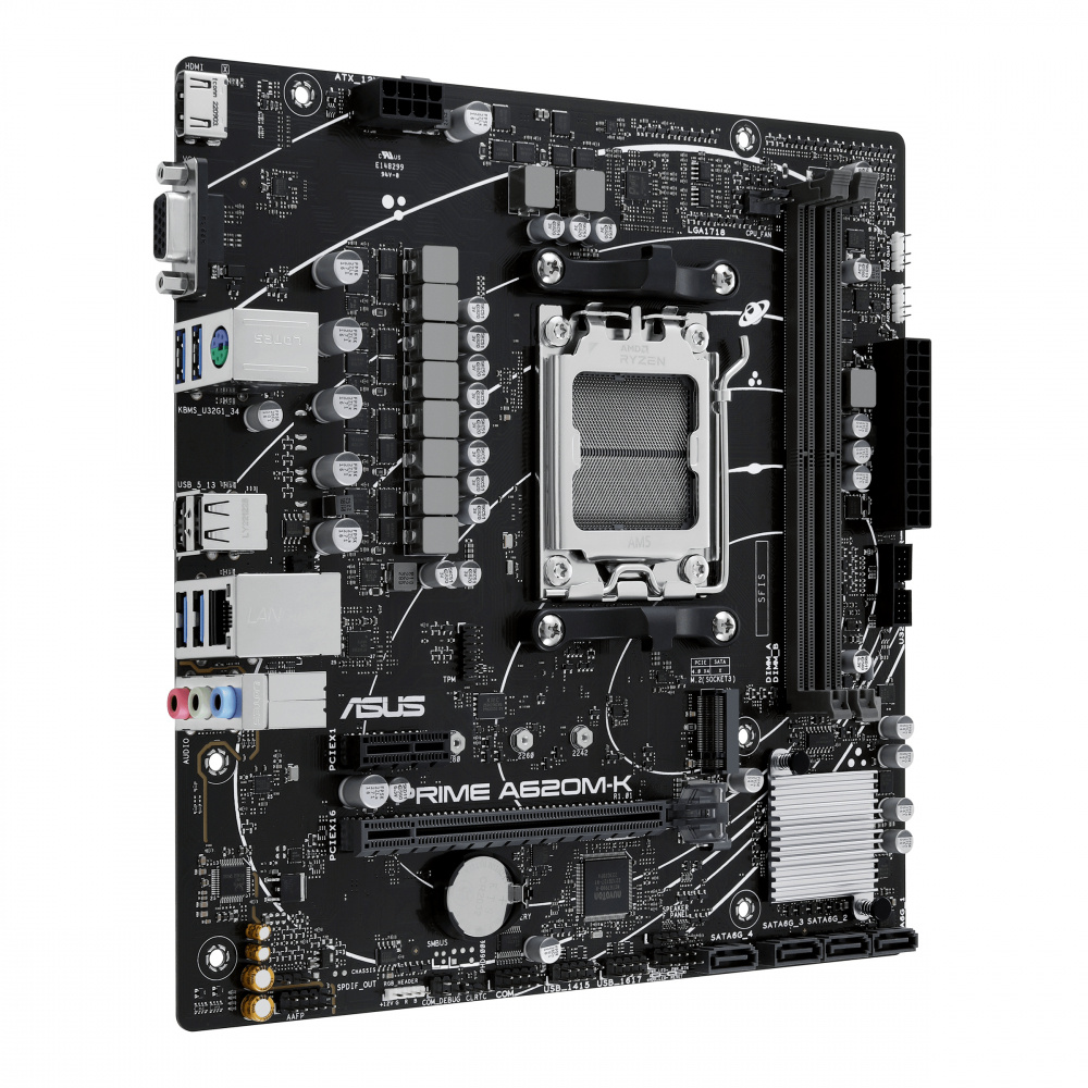 Foto 3 pulgar | Tarjeta Madre Asus Micro-atx Prime A620m-k-csm, S-am5, Amd A620, Hdmi, 96gb Ddr5 Para Amd