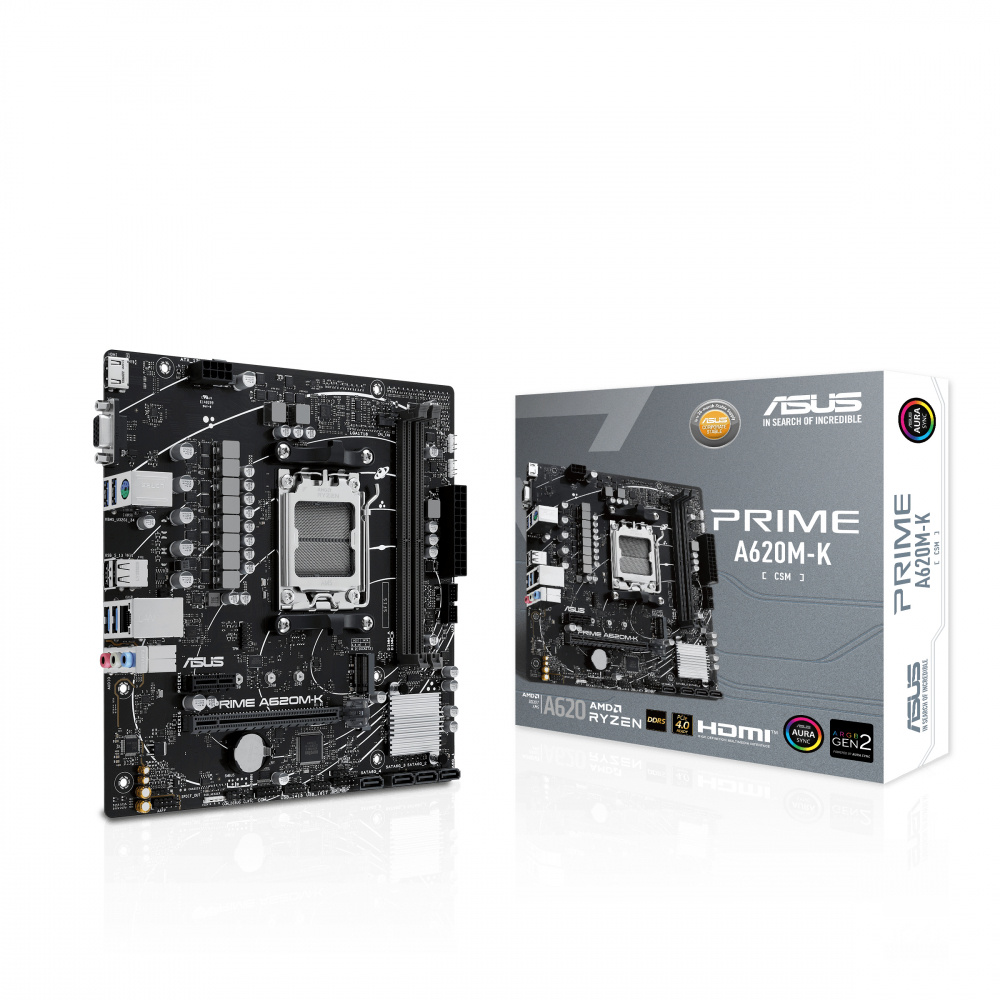 Foto 4 pulgar | Tarjeta Madre Asus Micro-atx Prime A620m-k-csm, S-am5, Amd A620, Hdmi, 96gb Ddr5 Para Amd