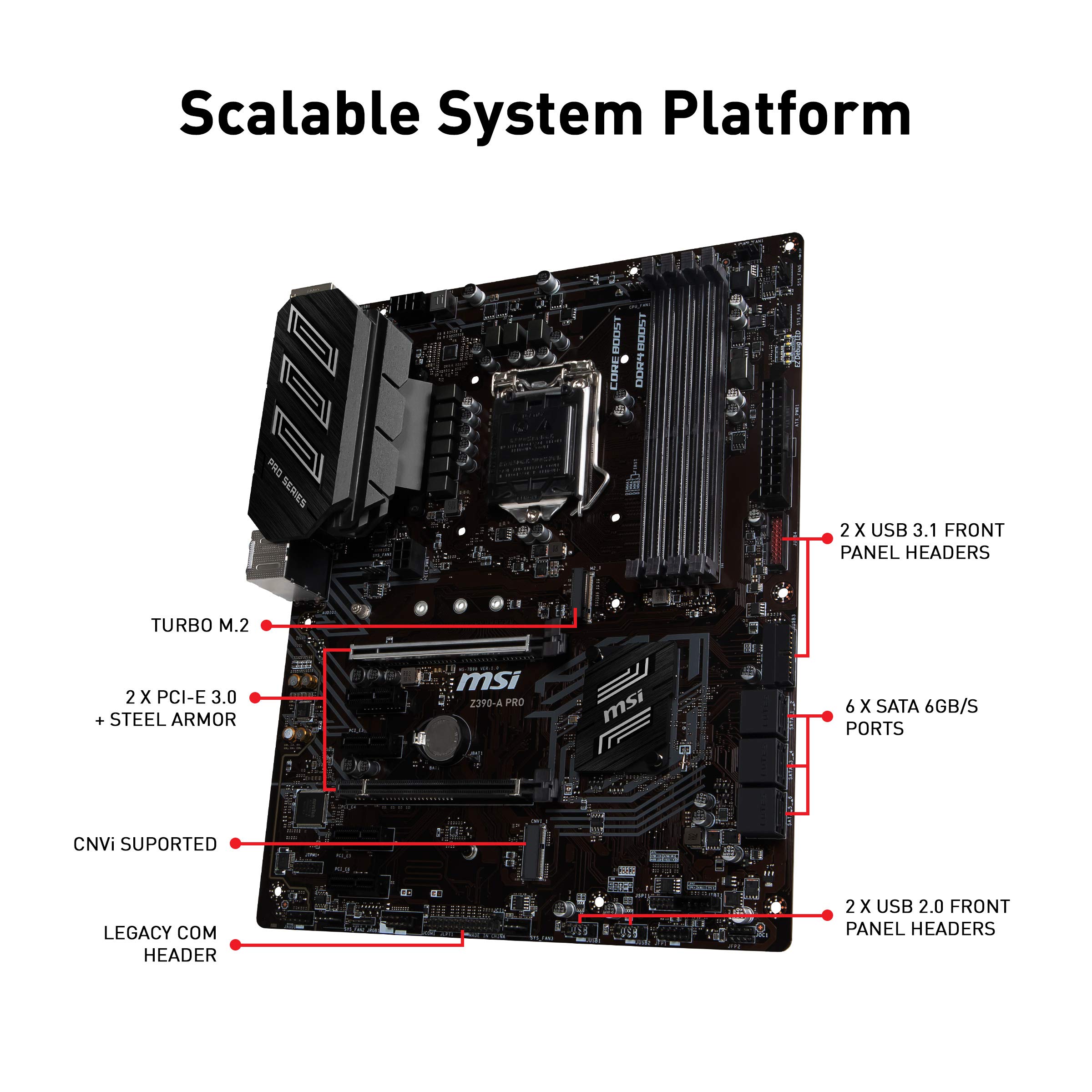 Foto 3 pulgar | Placa Madre Msi Z390-a Pro Lga1151 (intel 8ª Y 9ª Generación) - Venta Internacional.