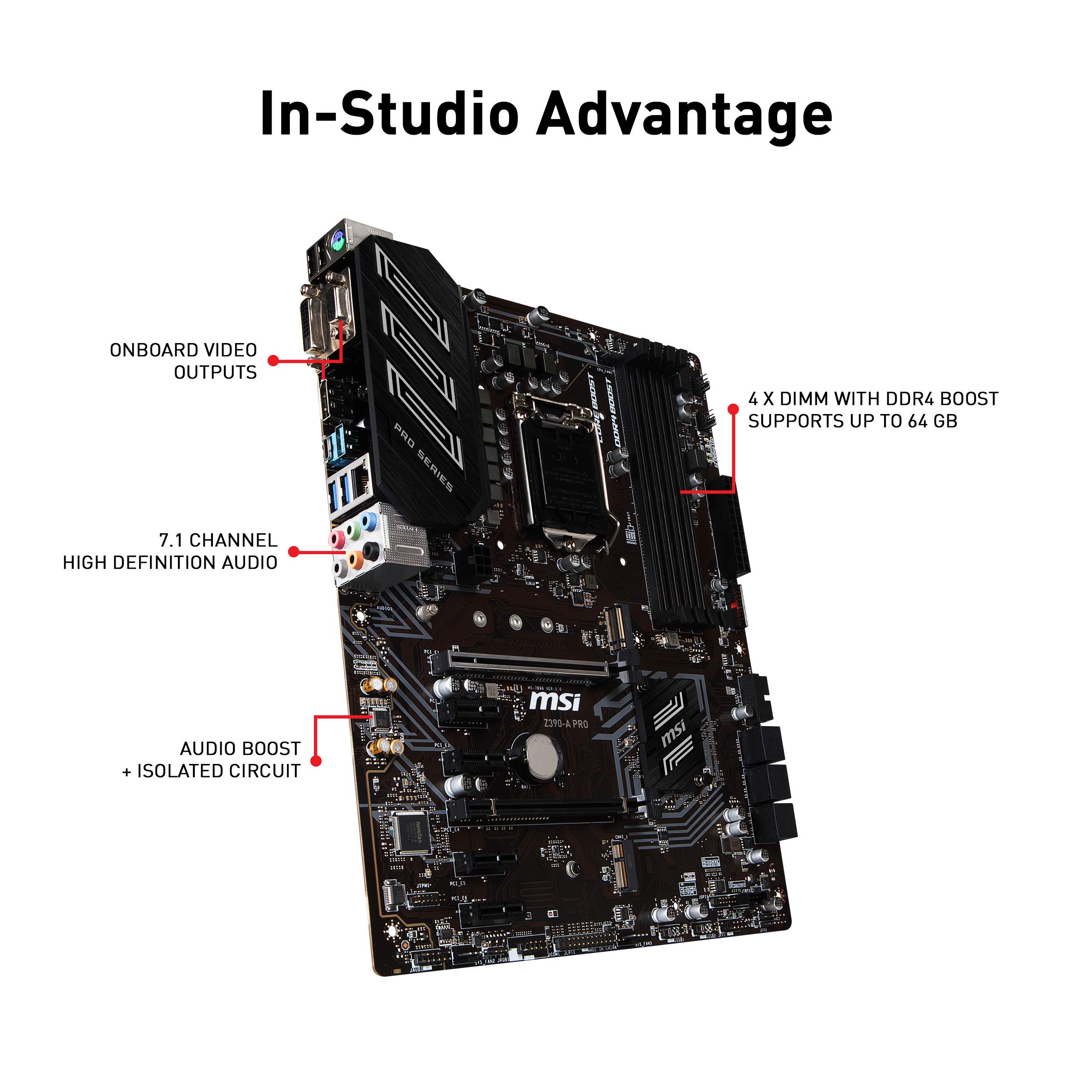 Foto 4 pulgar | Placa Madre Msi Z390-a Pro Lga1151 (intel 8ª Y 9ª Generación) - Venta Internacional.