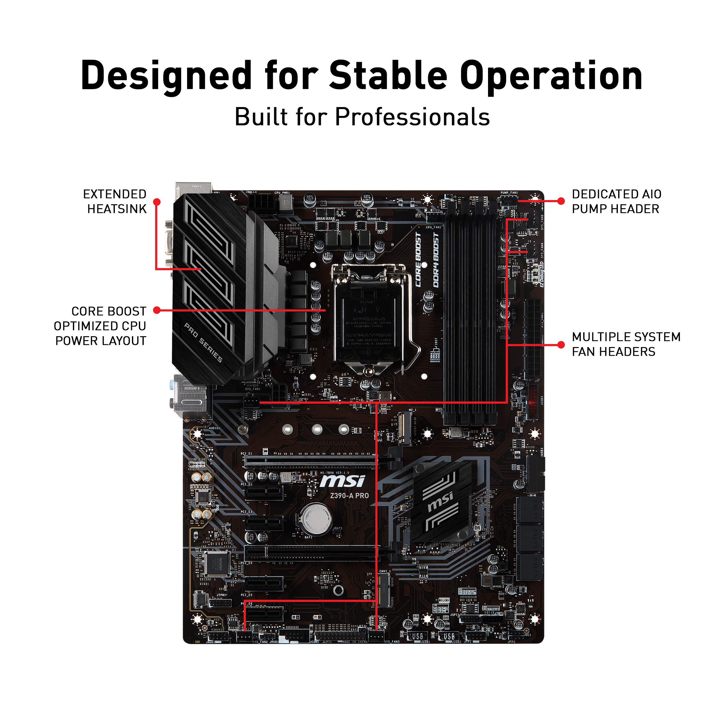 Foto 5 pulgar | Placa Madre Msi Z390-a Pro Lga1151 (intel 8ª Y 9ª Generación) - Venta Internacional.