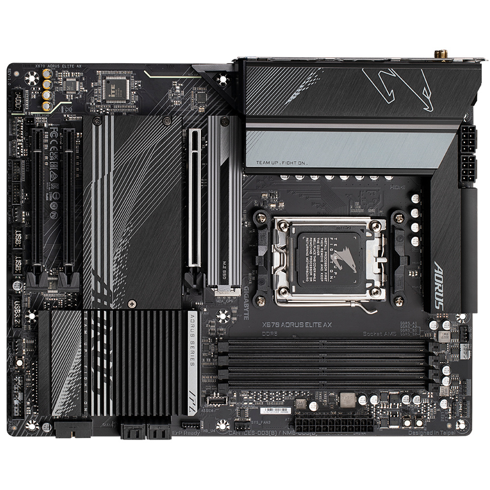 Foto 4 pulgar | Tarjeta Madre Aorus Atx X670 Aorus Elite Ax, S-am5, Amd X670, Hdmi, 128gb Ddr5 Para Amd
