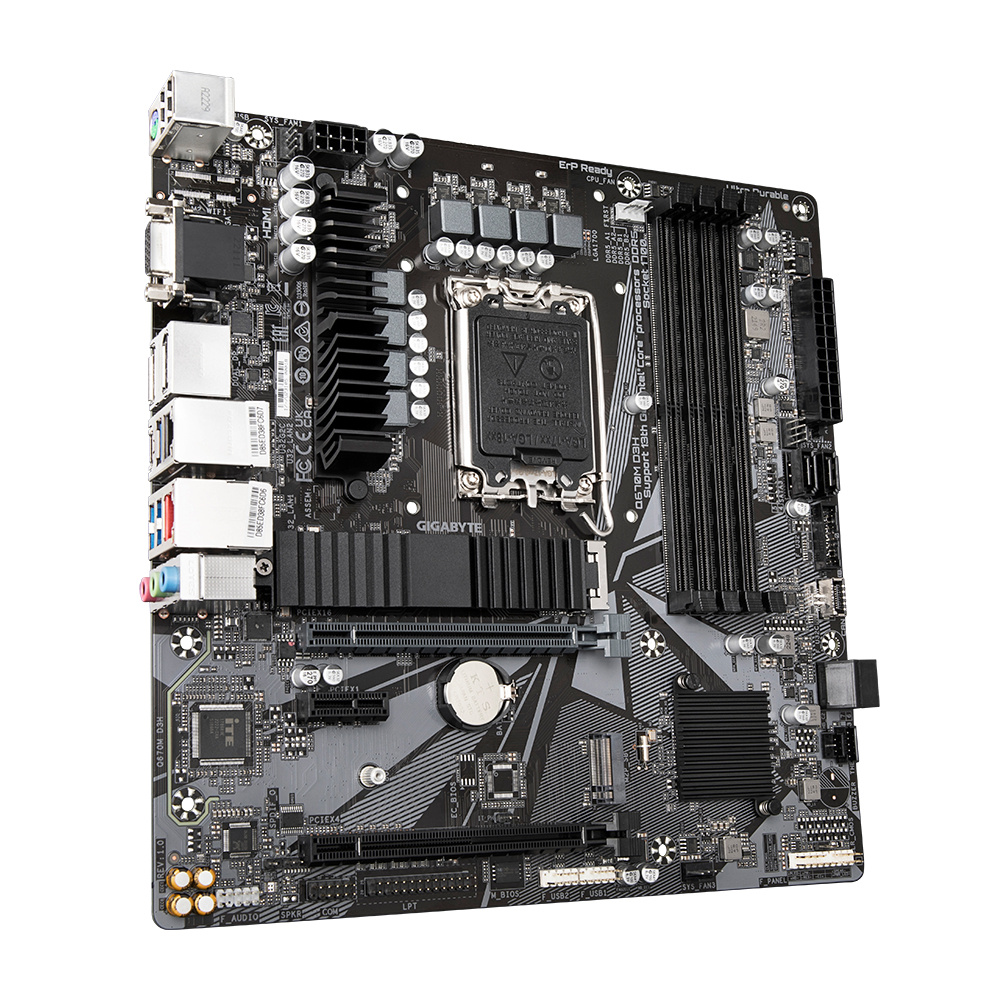Foto 3 pulgar | Tarjeta Madre Gigabyte Micro-atx Q670m D3h, S-1700, Intel Q670 Express, Hdmi, 128gb Ddr5 Para Intel