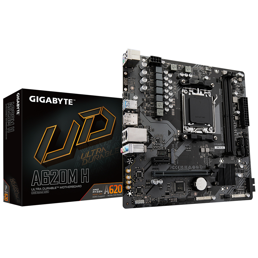Foto 2 pulgar | Tarjeta Madre Gigabyte Micro-atx A620m H, S-am5, Amd A620, Hdmi, 96gb Ddr5 Para Amd