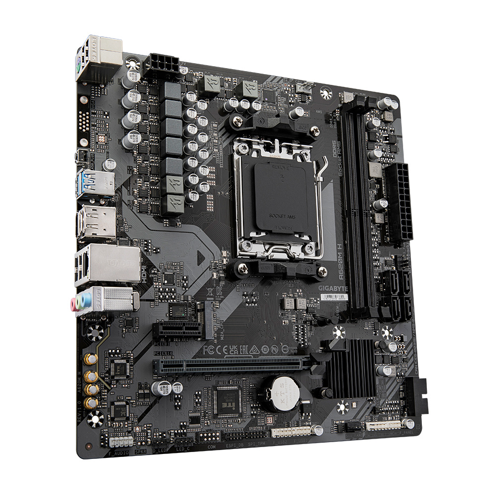 Foto 4 pulgar | Tarjeta Madre Gigabyte Micro-atx A620m H, S-am5, Amd A620, Hdmi, 96gb Ddr5 Para Amd