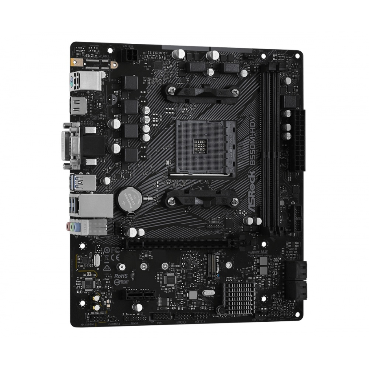 Foto 4 pulgar | Tarjeta Madre Asrock Micro Atx B550m-hdv, S-am4, Amd B550, Hdmi, 64gb Ddr4 Para Amd