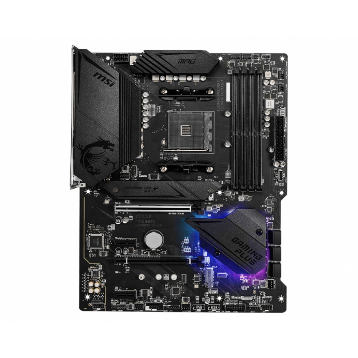Foto 1 | Tarjeta Madre Msi Atx Mpg B550 Gaming Plus, S-am4, Amd B550, Hdmi, 128gb Ddr4 Para Amd