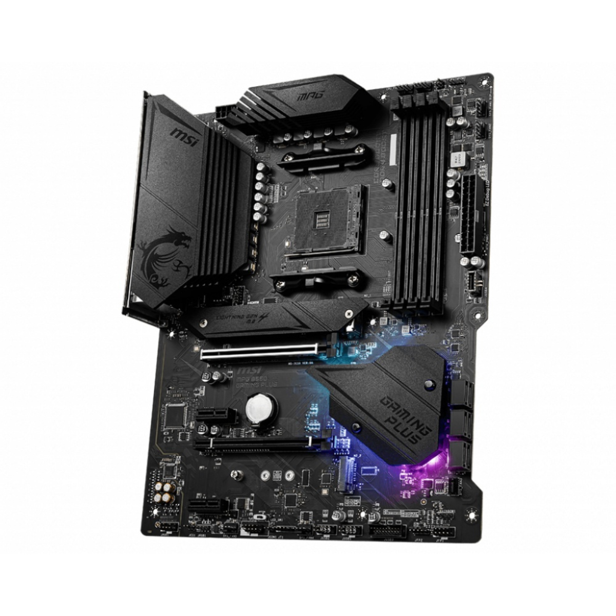 Foto 2 | Tarjeta Madre Msi Atx Mpg B550 Gaming Plus, S-am4, Amd B550, Hdmi, 128gb Ddr4 Para Amd