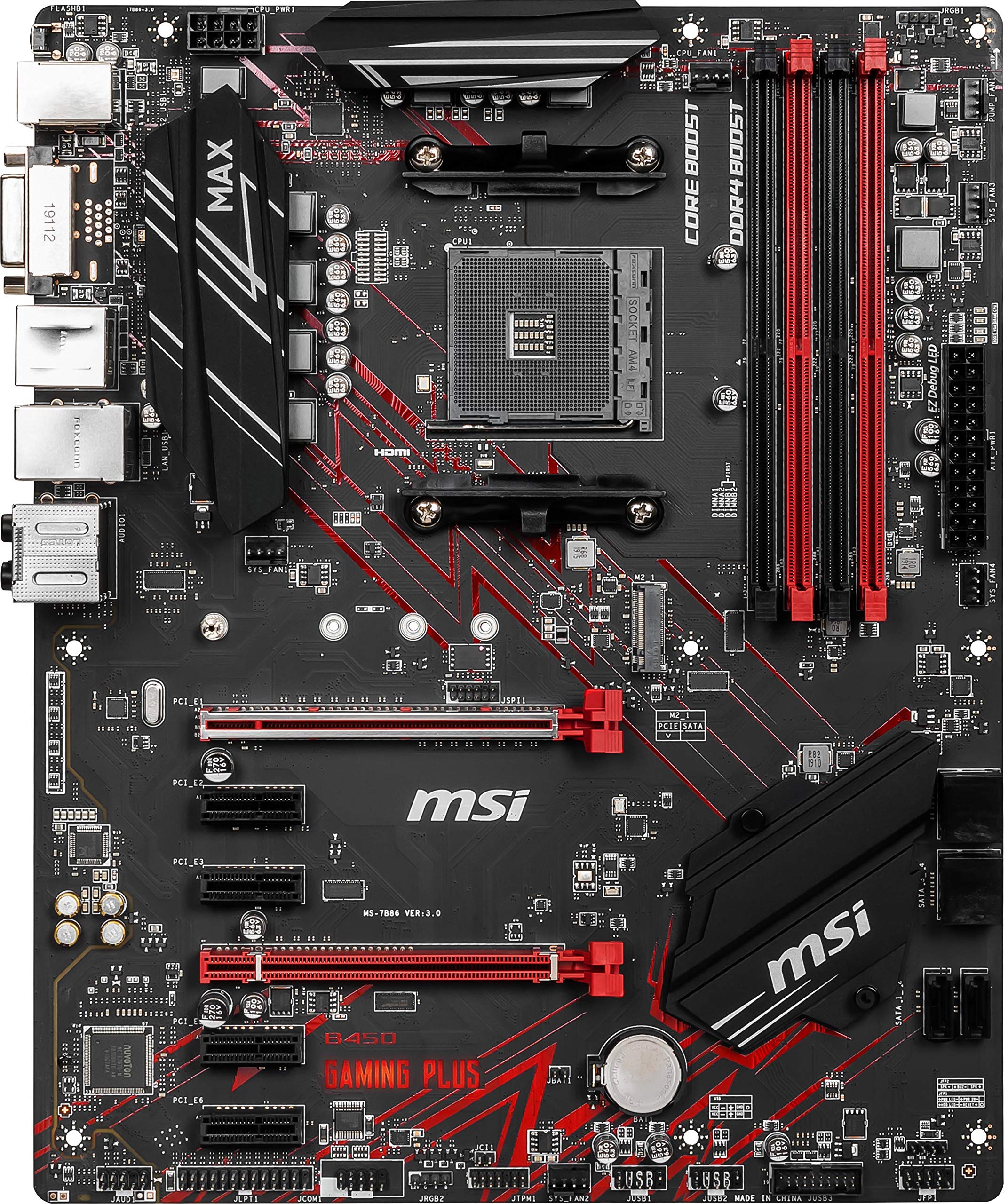 Foto 3 pulgar | Placa Madre Msi B450 Gaming Plus Max Am4 Ddr4 M.2 Usb 3 - Venta Internacional.