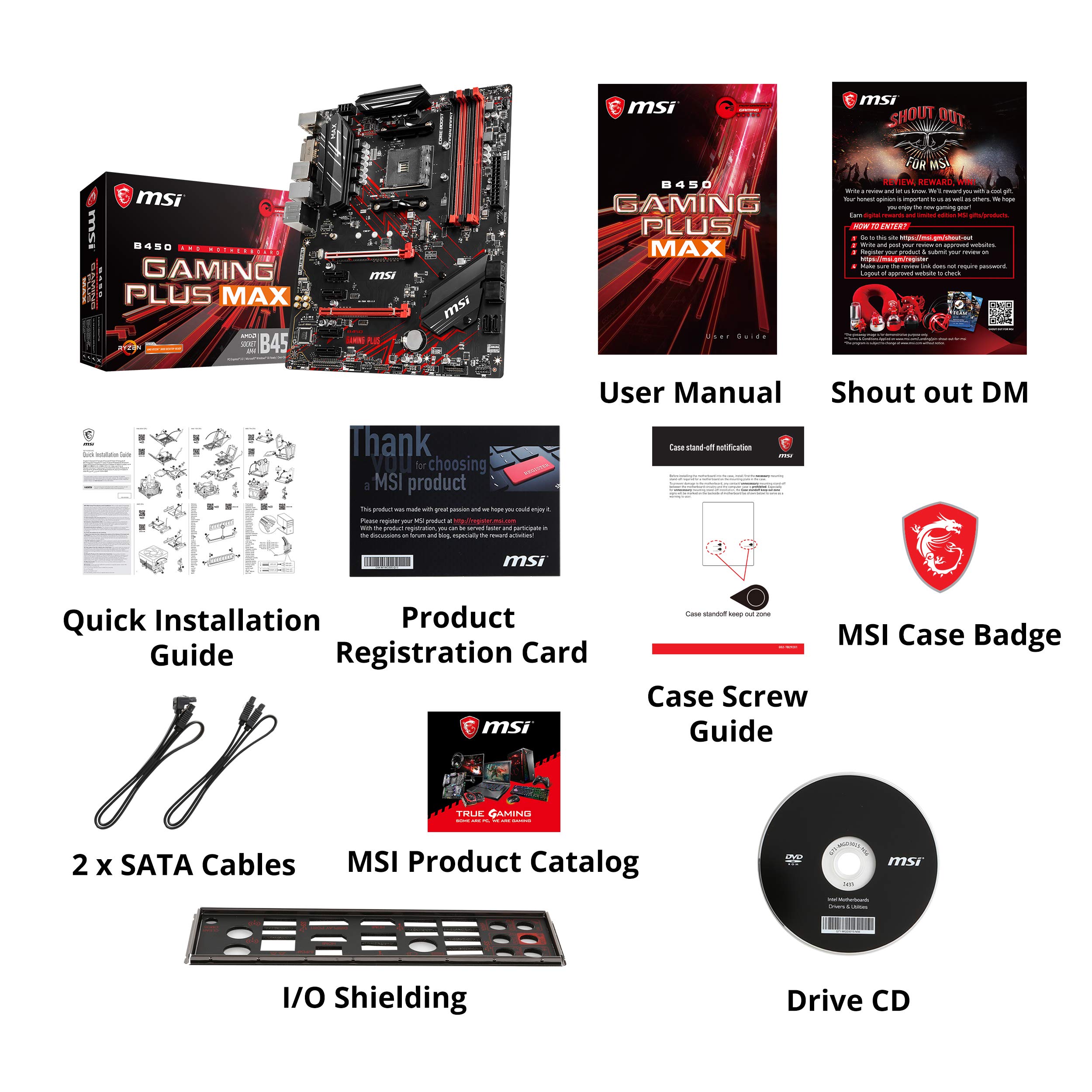 Foto 8 pulgar | Placa Madre Msi B450 Gaming Plus Max Am4 Ddr4 M.2 Usb 3 - Venta Internacional.