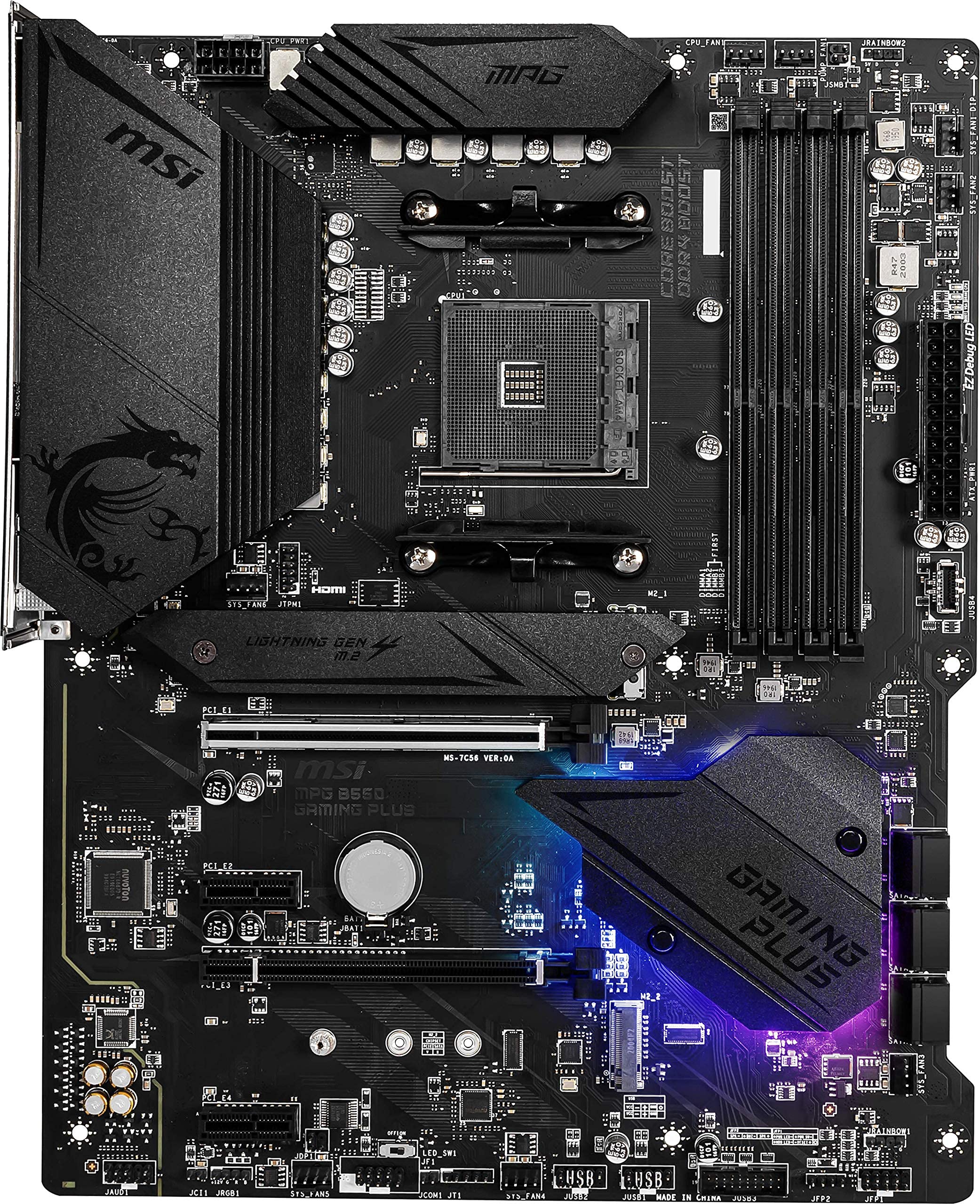 Foto 3 pulgar | Placa Madre Msi Mpg B550 Gaming Plus Amd Am4 Ddr4 Atx - Venta Internacional.