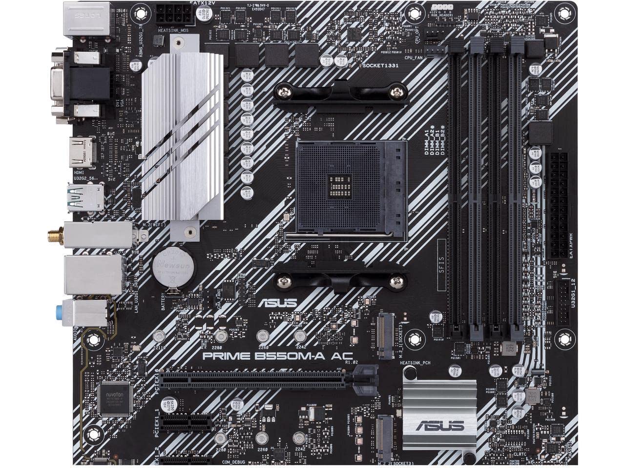 Foto 2 pulgar | Placa Madre Asus Prime B550m-a Ac Amd Am4 Ryzen De Tercera Generación - Venta Internacional.