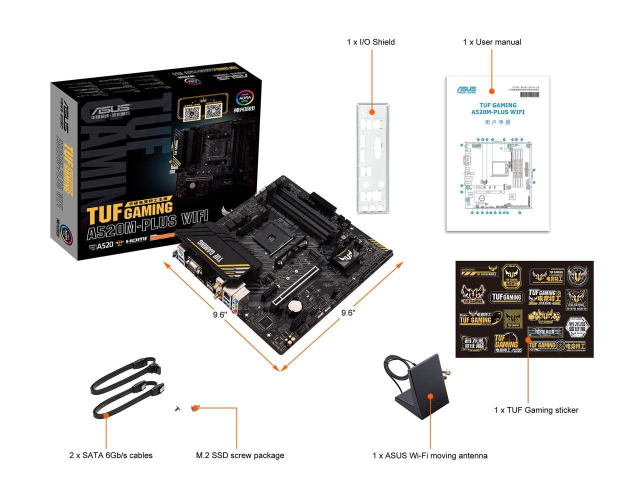 Foto 5 pulgar | Placa Madre Asus Tuf Gaming A520m-plus (wifi) Amd Am4 - Venta Internacional.