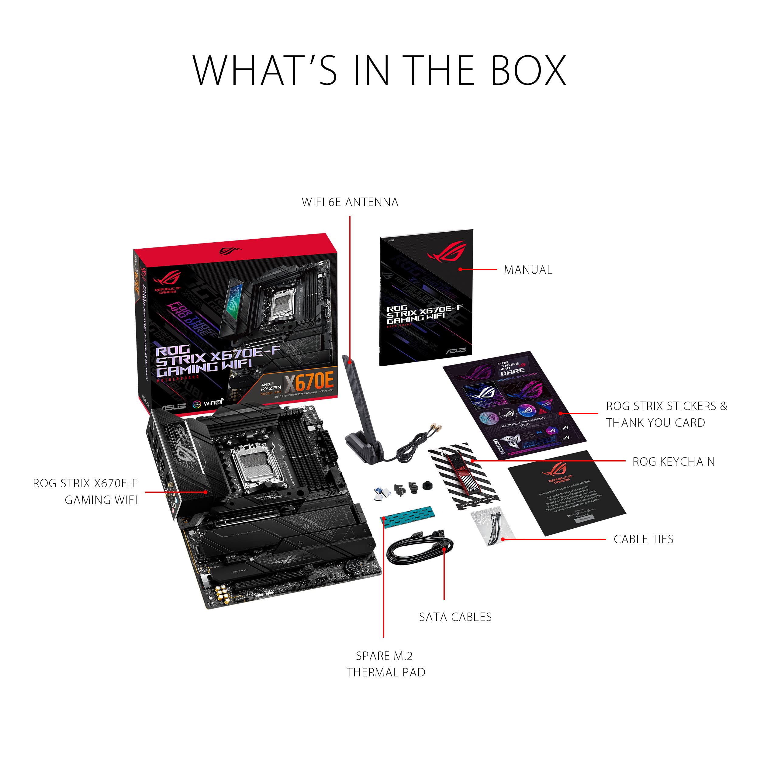 Foto 6 | Placa Madre Asus Rog Strix X670e-f Gaming Wifi Am5 Ryzen - Venta Internacional.